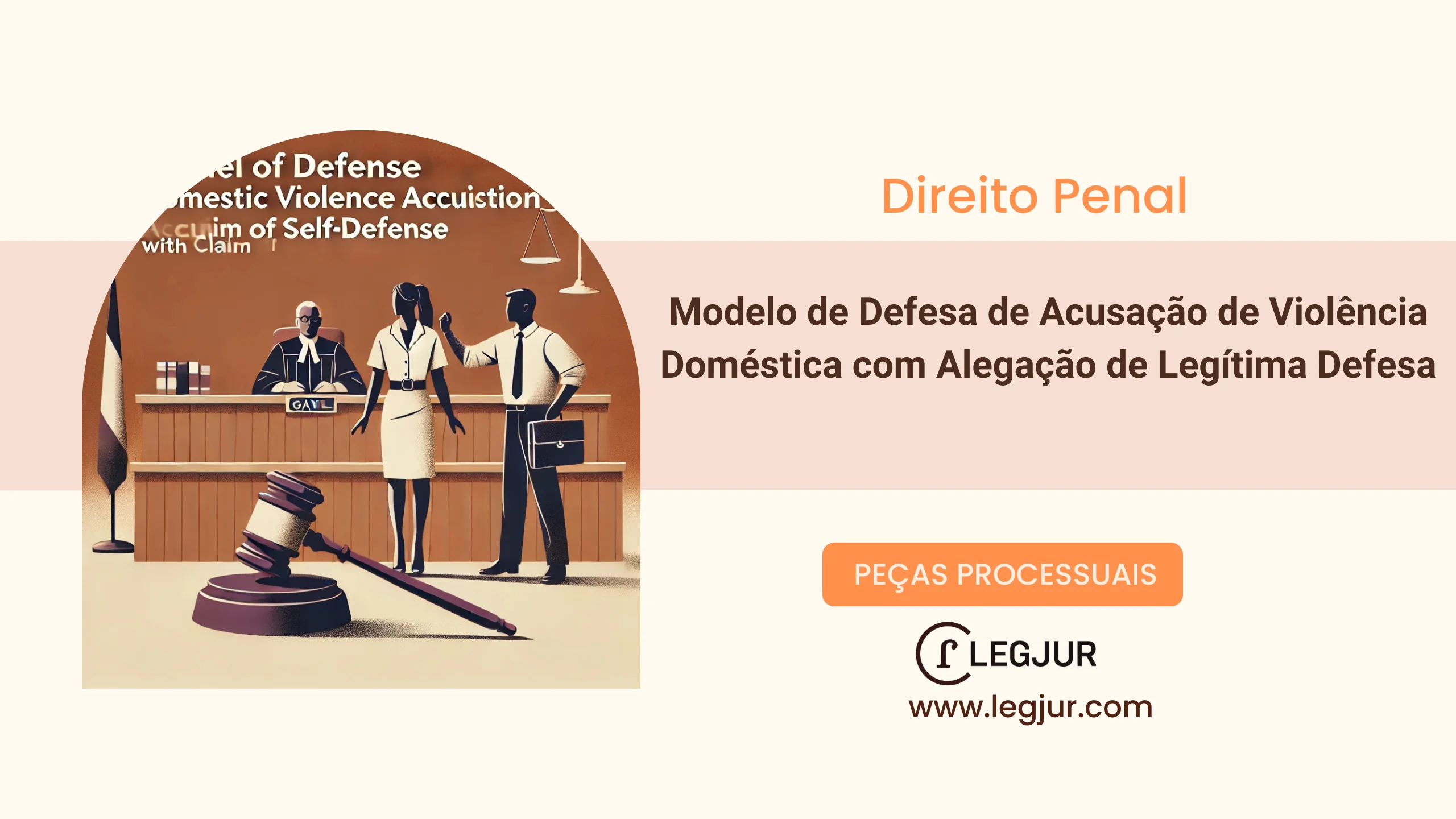 Modelo de Defesa de Acusação de Violência Doméstica com Alegação de Legítima Defesa