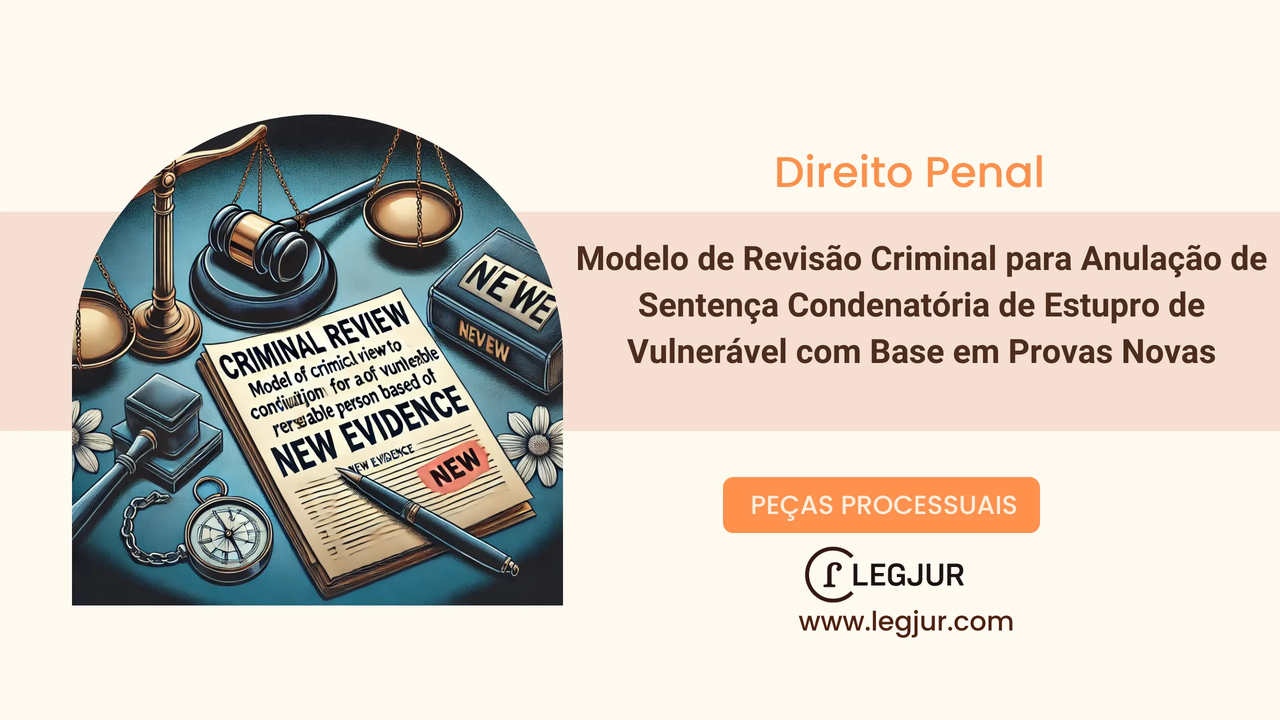 Modelo de Revisão Criminal para Anulação de Sentença Condenatória de Estupro de Vulnerável com Base em Provas Novas