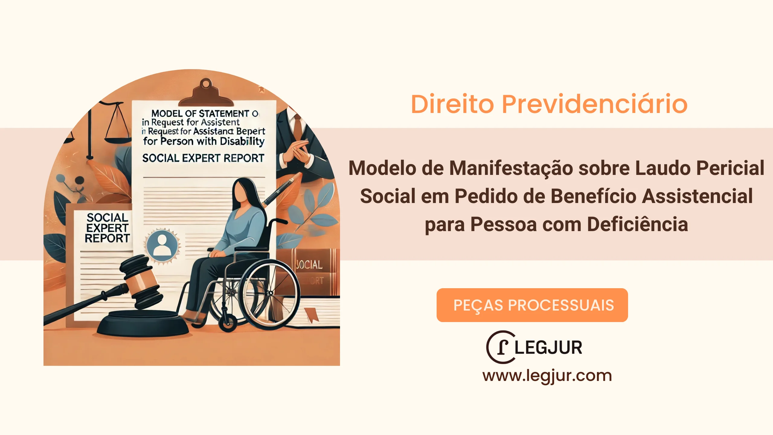 Modelo de Manifestação sobre Laudo Pericial Social em Pedido de Benefício Assistencial para Pessoa com Deficiência