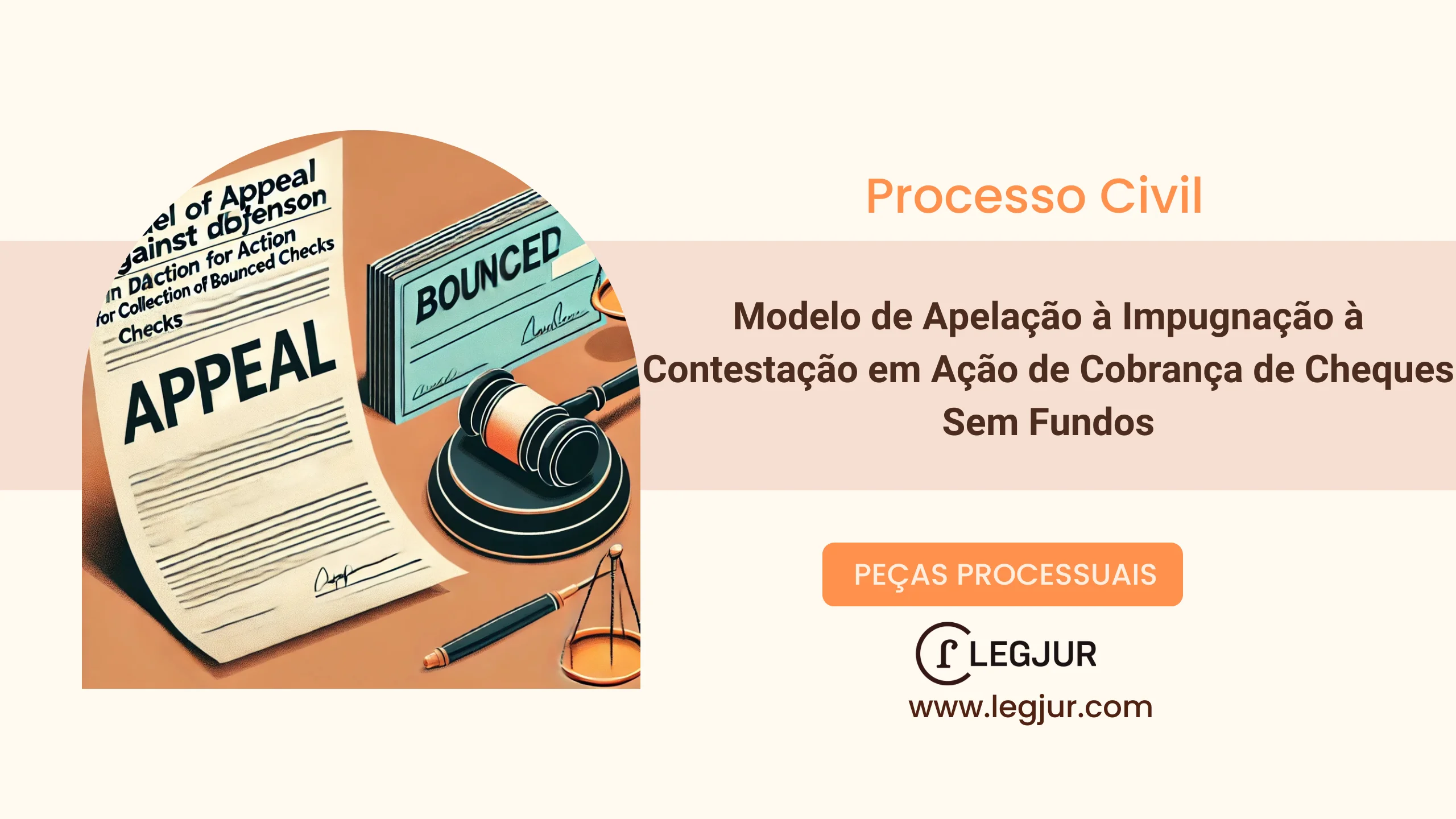 Modelo de Apelação à Impugnação à Contestação em Ação de Cobrança de Cheques Sem Fundos