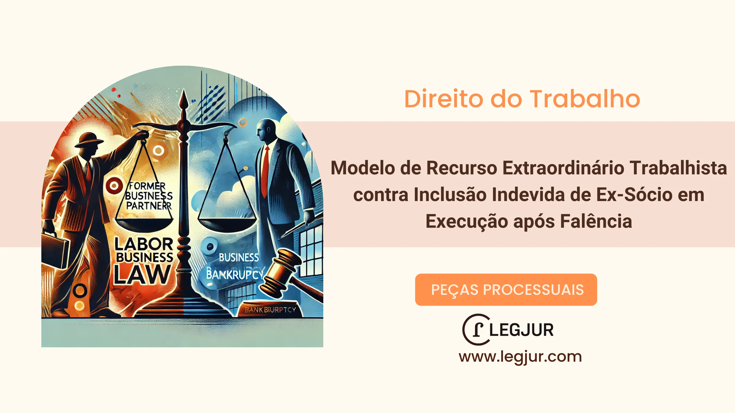 Modelo de Recurso Extraordinário Trabalhista contra Inclusão Indevida de Ex-Sócio em Execução após Falência