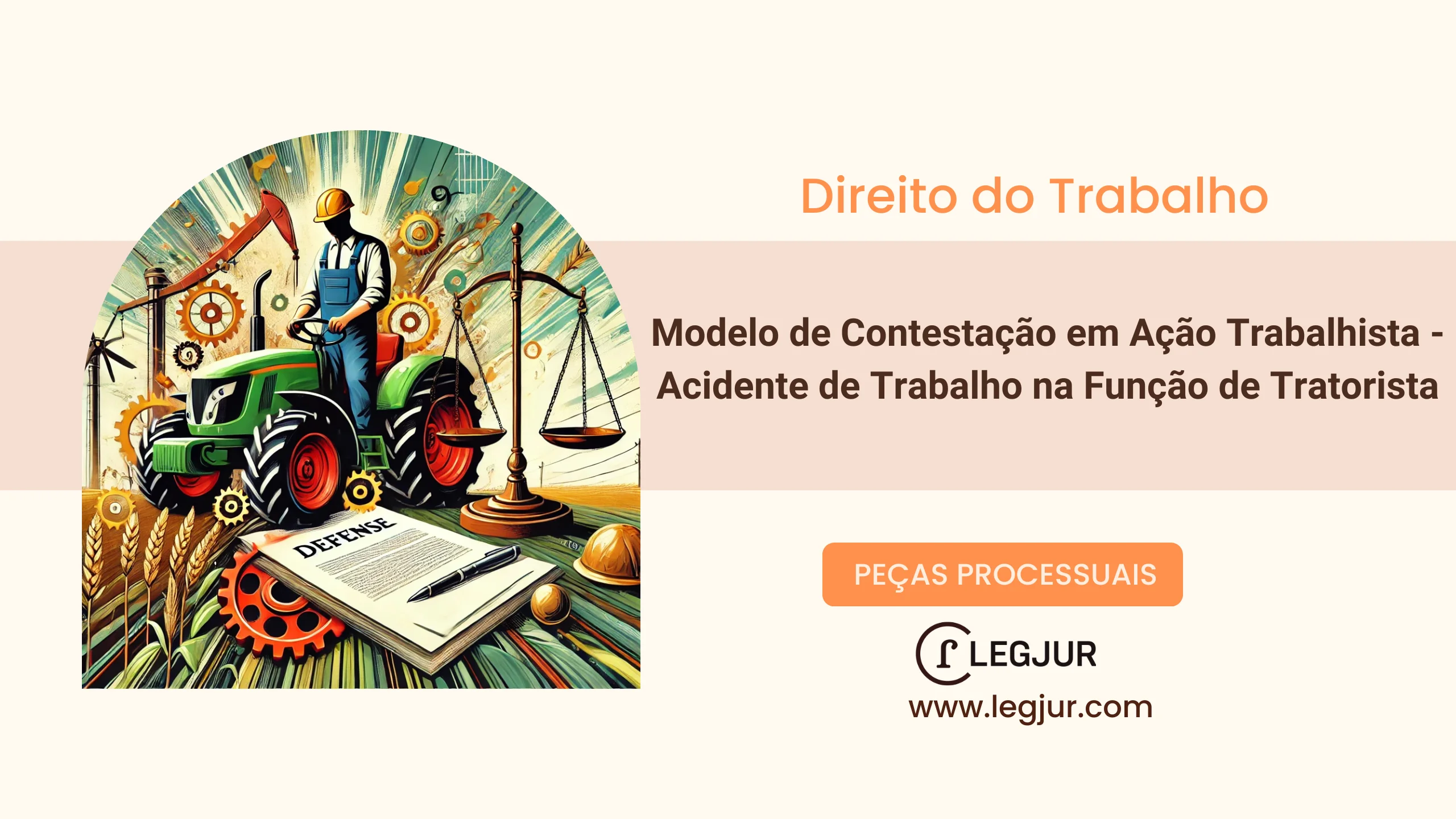 Modelo de Contestação em Ação Trabalhista - Acidente de Trabalho na Função de Tratorista