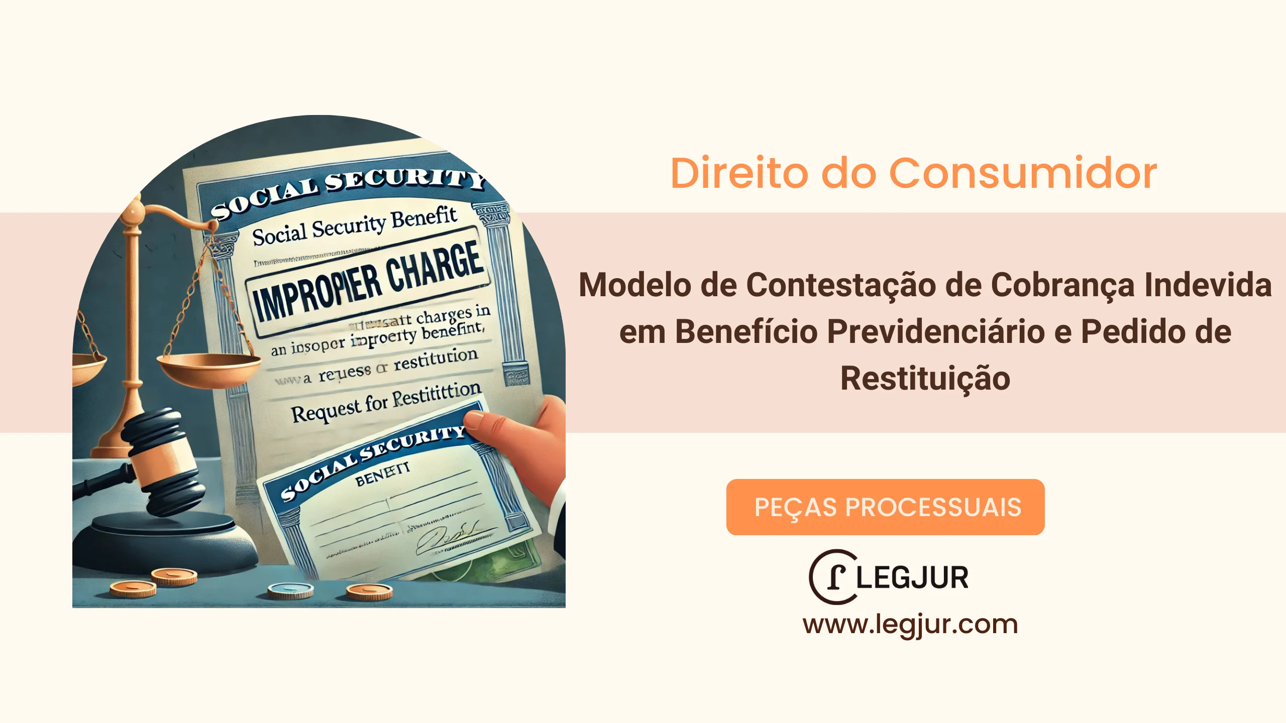 Modelo de Contestação de Cobrança Indevida em Benefício Previdenciário e Pedido de Restituição