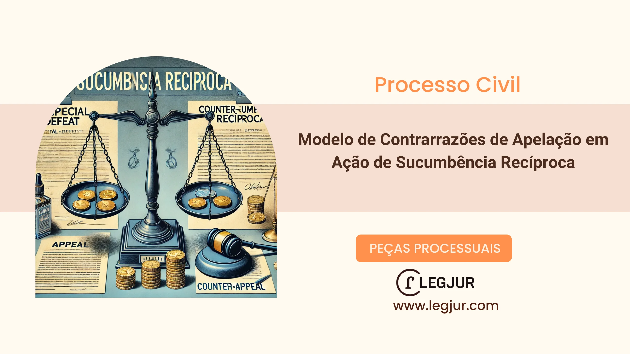 Modelo de Contrarrazões de Apelação em Ação de Sucumbência Recíproca