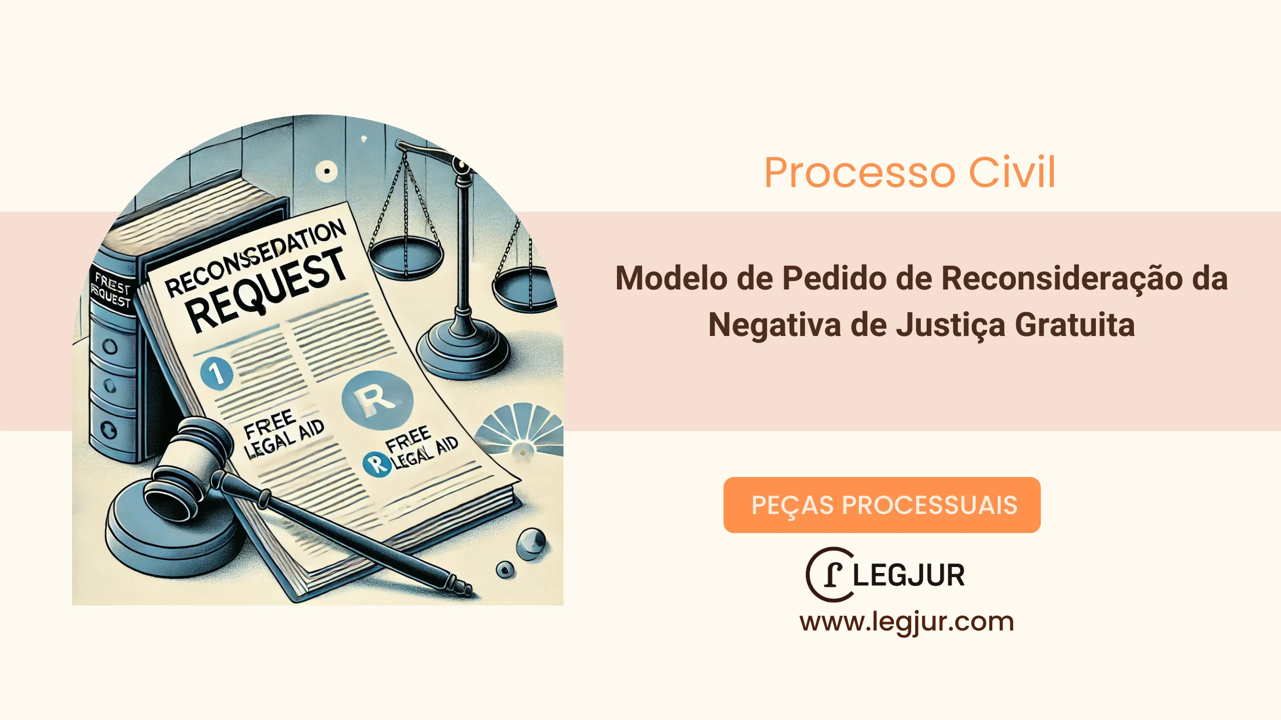 Modelo de Pedido de Reconsideração da Negativa de Justiça Gratuita