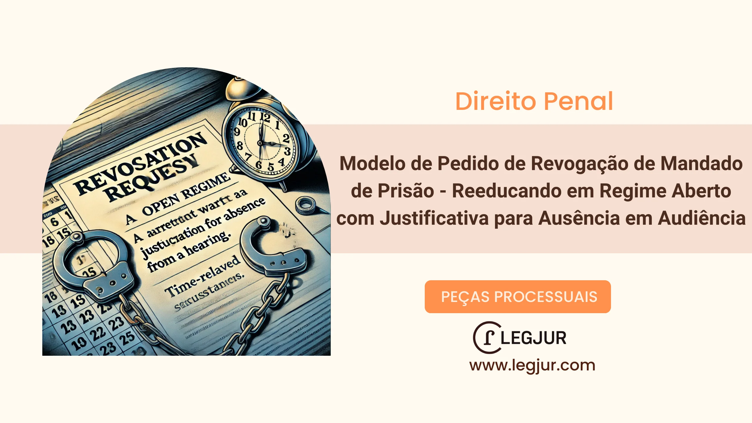 Modelo de Pedido de Revogação de Mandado de Prisão - Reeducando em Regime Aberto com Justificativa para Ausência em Audiência