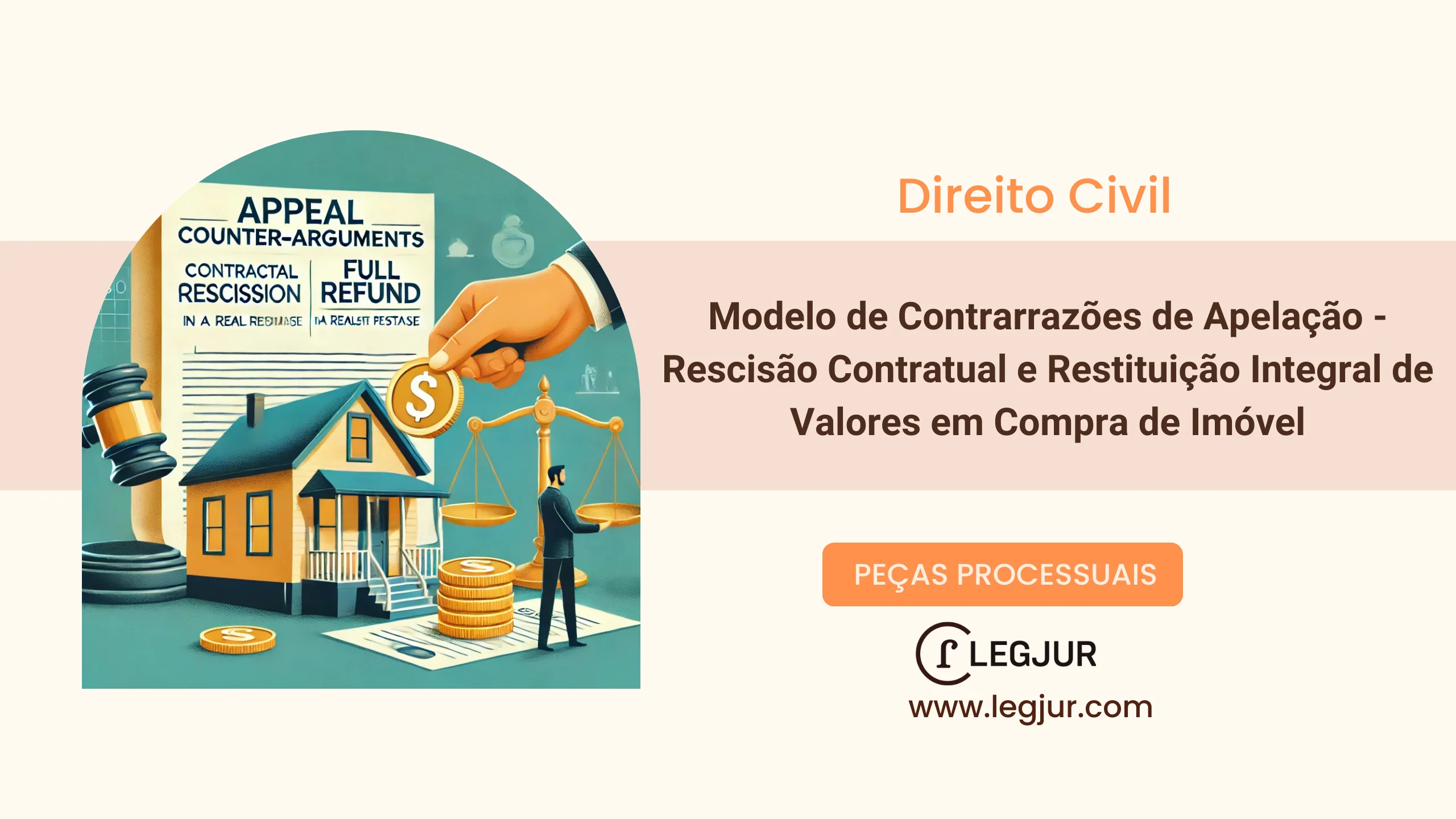 Modelo de Contrarrazões de Apelação - Rescisão Contratual e Restituição Integral de Valores em Compra de Imóvel