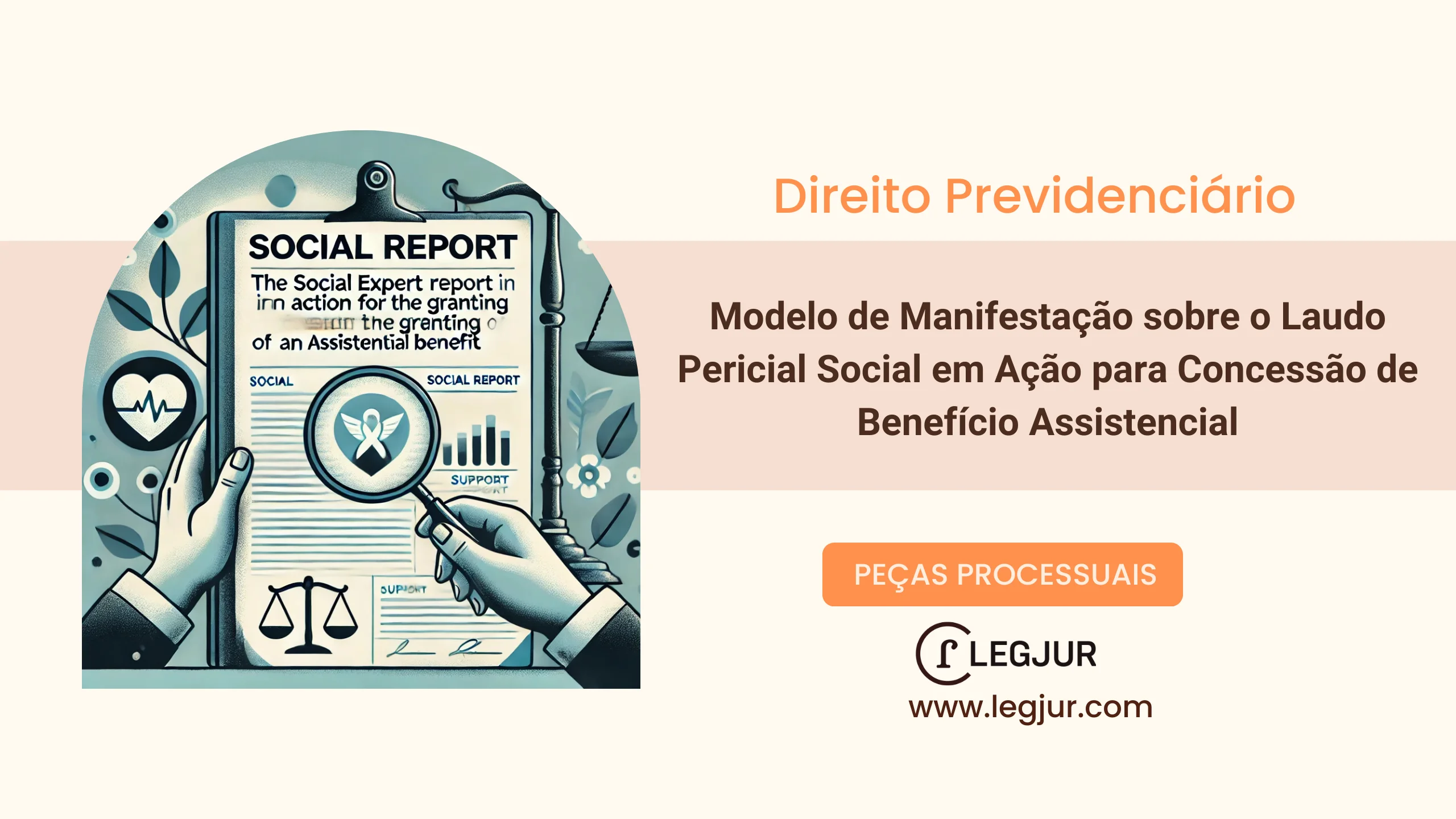 Modelo de Manifestação sobre o Laudo Pericial Social em Ação para Concessão de Benefício Assistencial