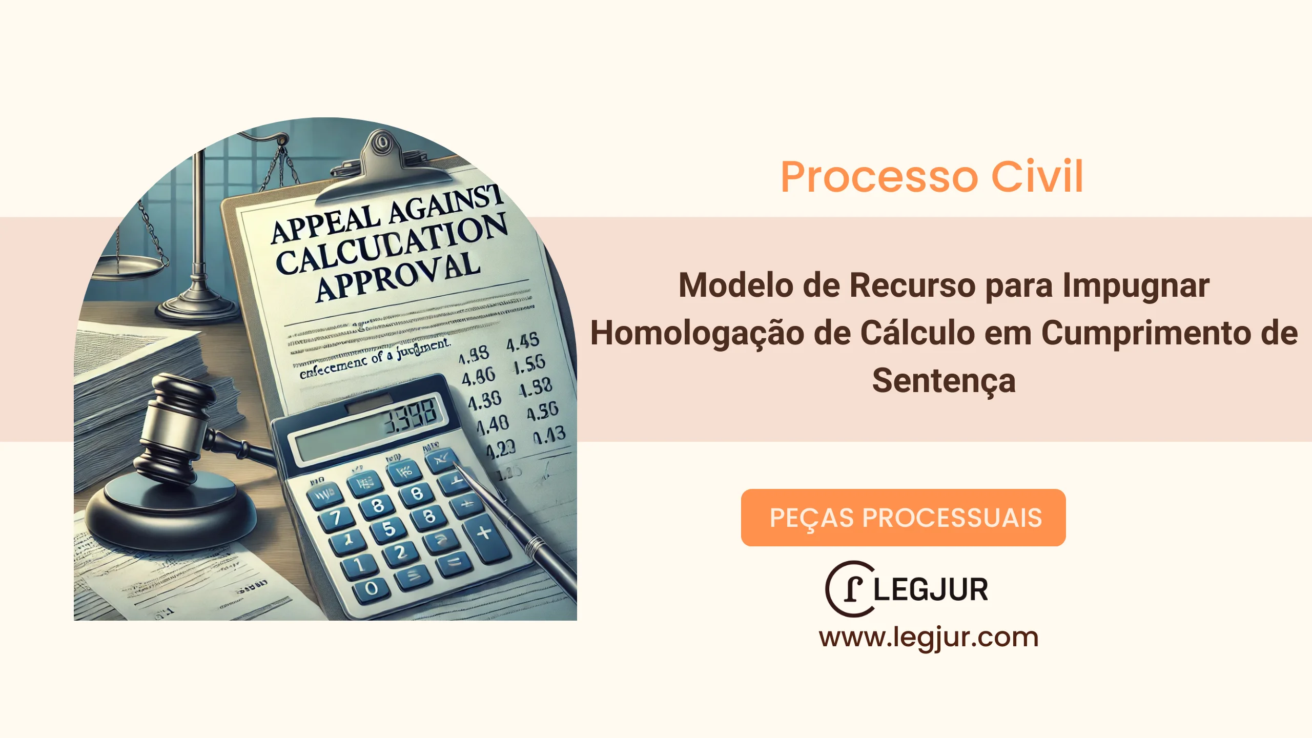 Modelo de Recurso para Impugnar Homologação de Cálculo em Cumprimento de Sentença