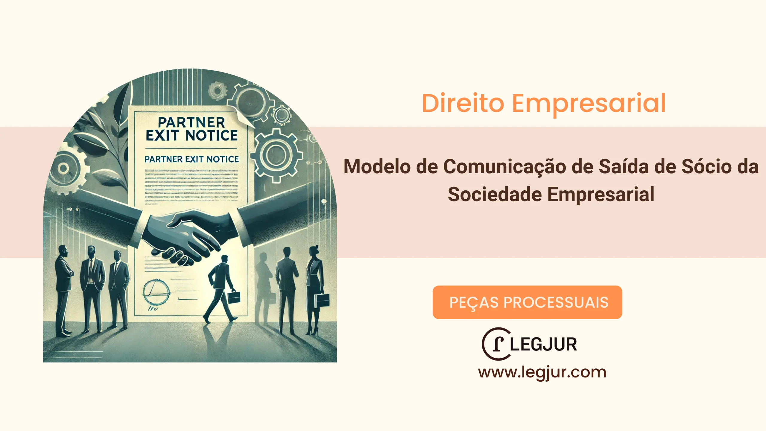 Modelo de Comunicação de Saída de Sócio da Sociedade Empresarial