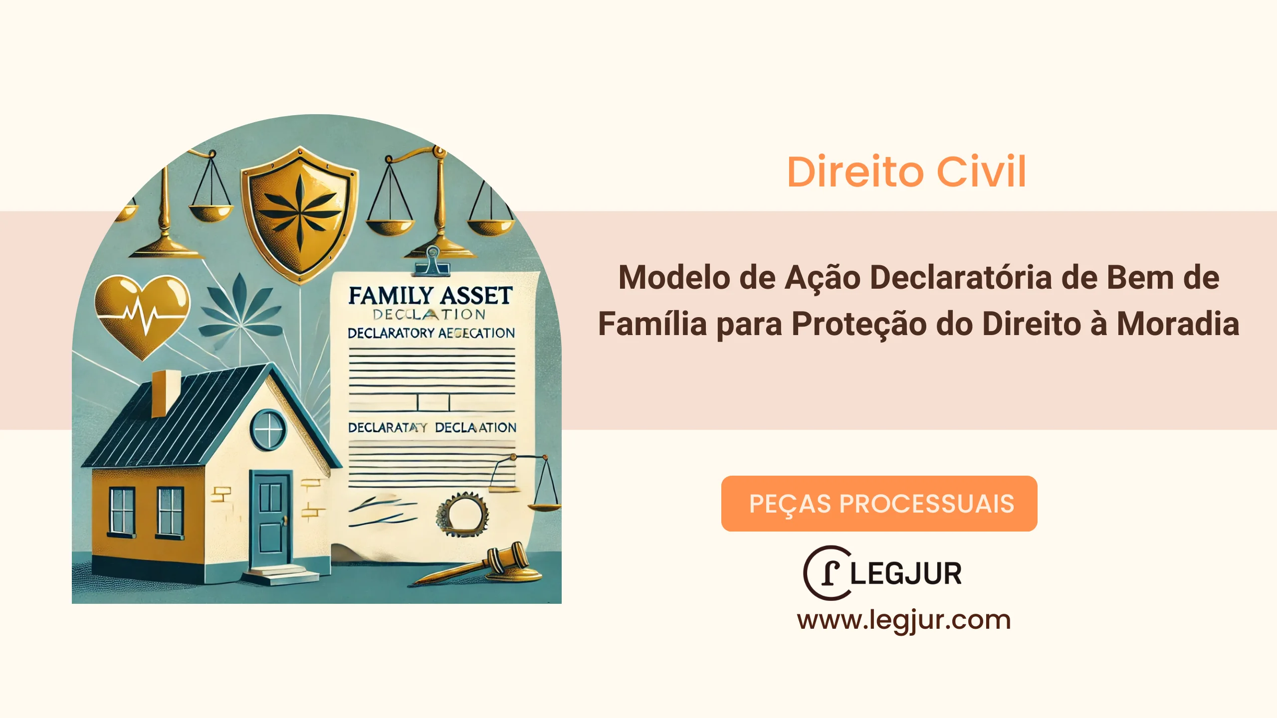 Modelo de Ação Declaratória de Bem de Família para Proteção do Direito à Moradia