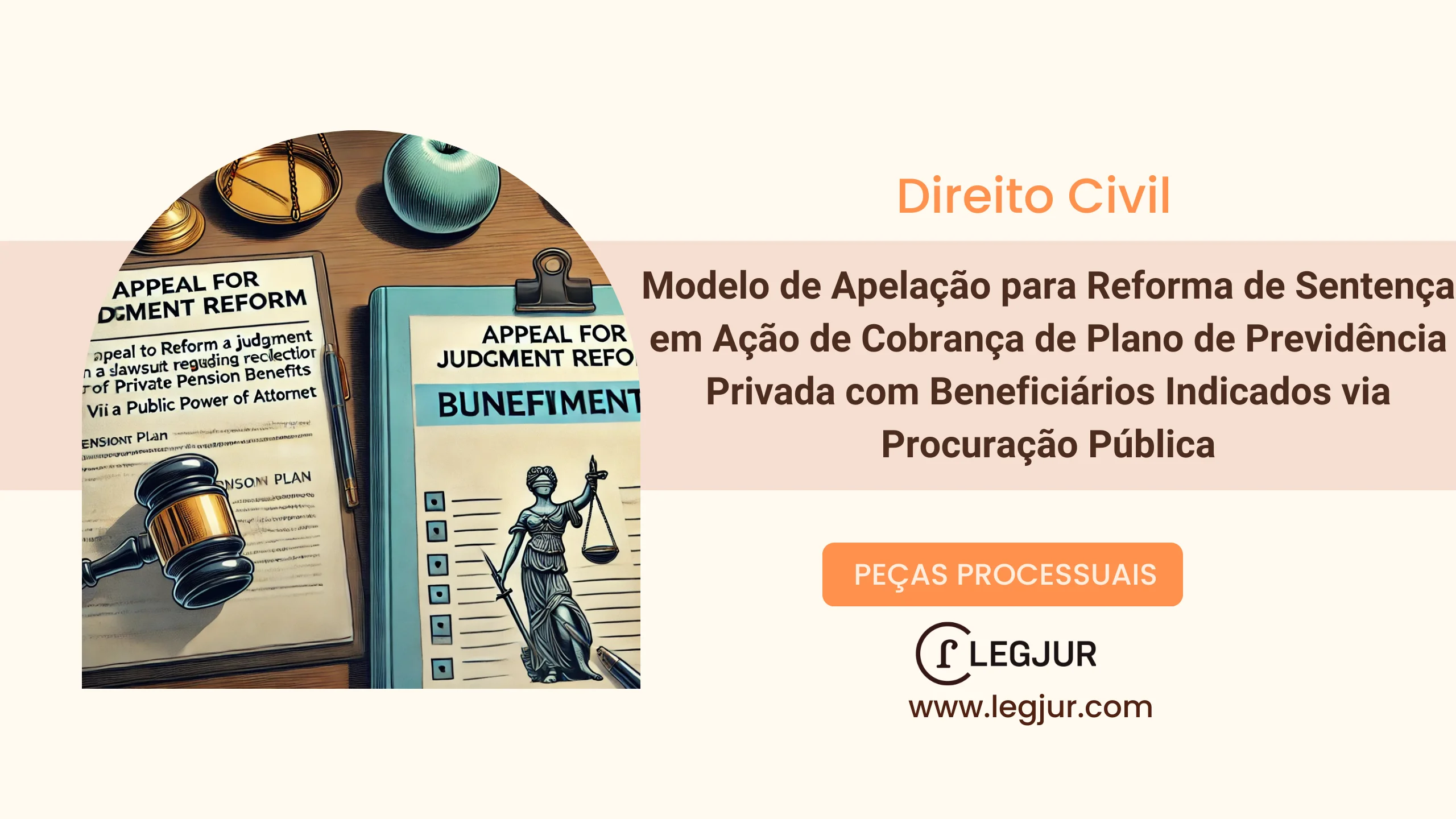 Modelo de Apelação para Reforma de Sentença em Ação de Cobrança de Plano de Previdência Privada com Beneficiários Indicados via Procuração Pública