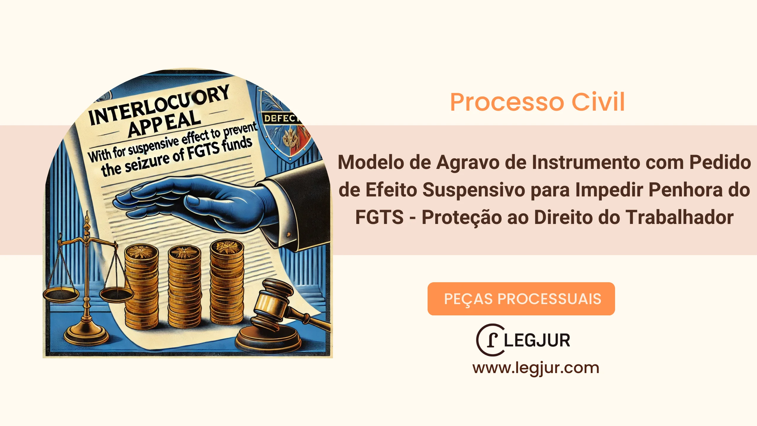 Modelo de Agravo de Instrumento com Pedido de Efeito Suspensivo para Impedir Penhora do FGTS - Proteção ao Direito do Trabalhador