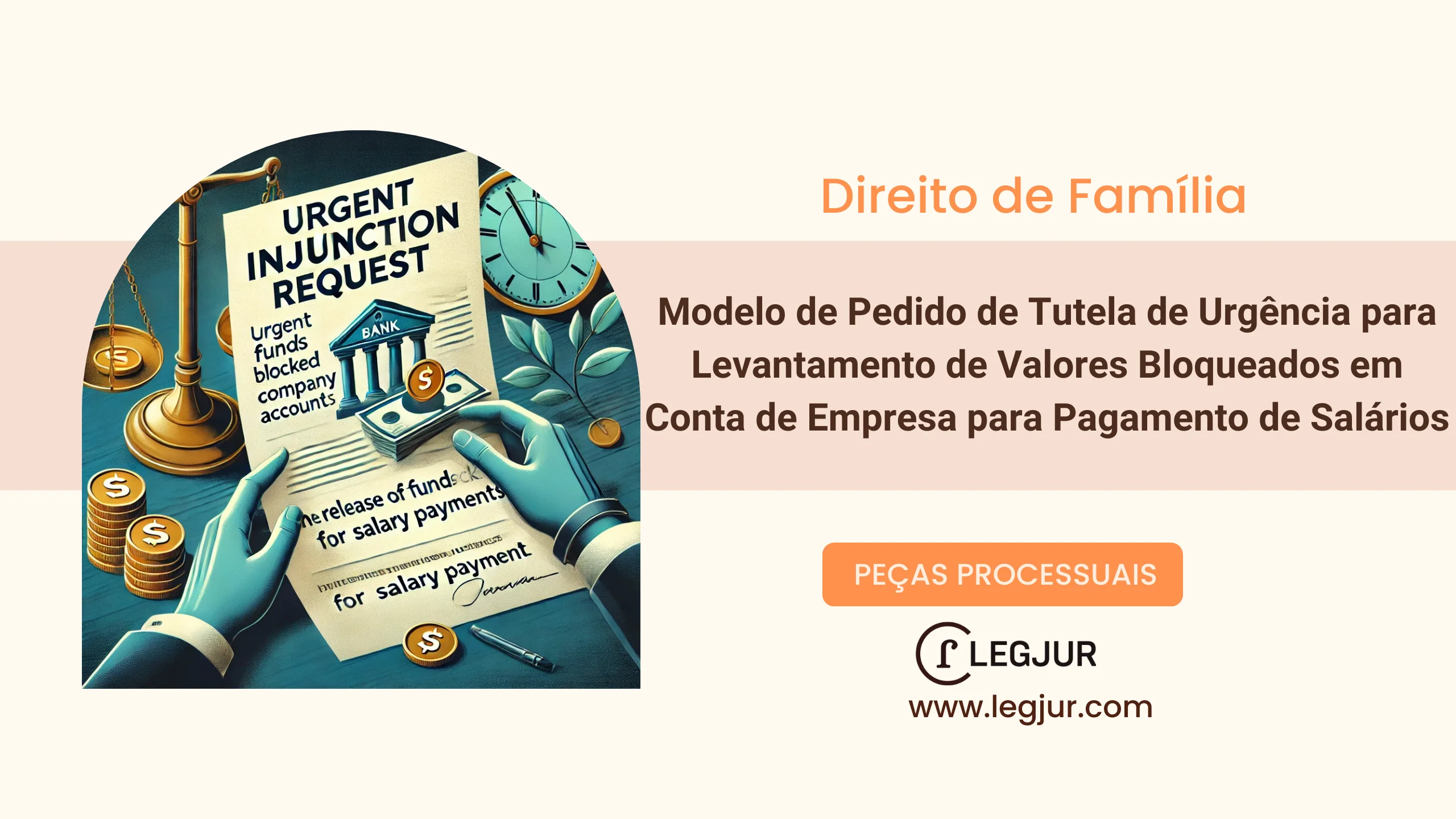 Modelo de Pedido de Tutela de Urgência para Levantamento de Valores Bloqueados em Conta de Empresa para Pagamento de Salários