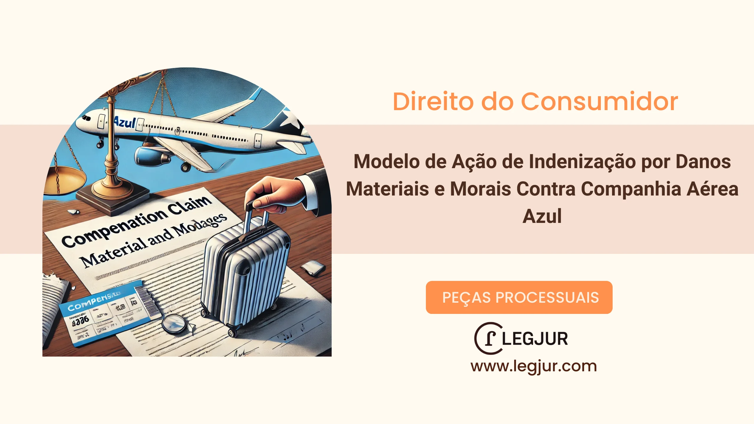 Modelo de Ação de Indenização por Danos Materiais e Morais Contra Companhia Aérea Azul