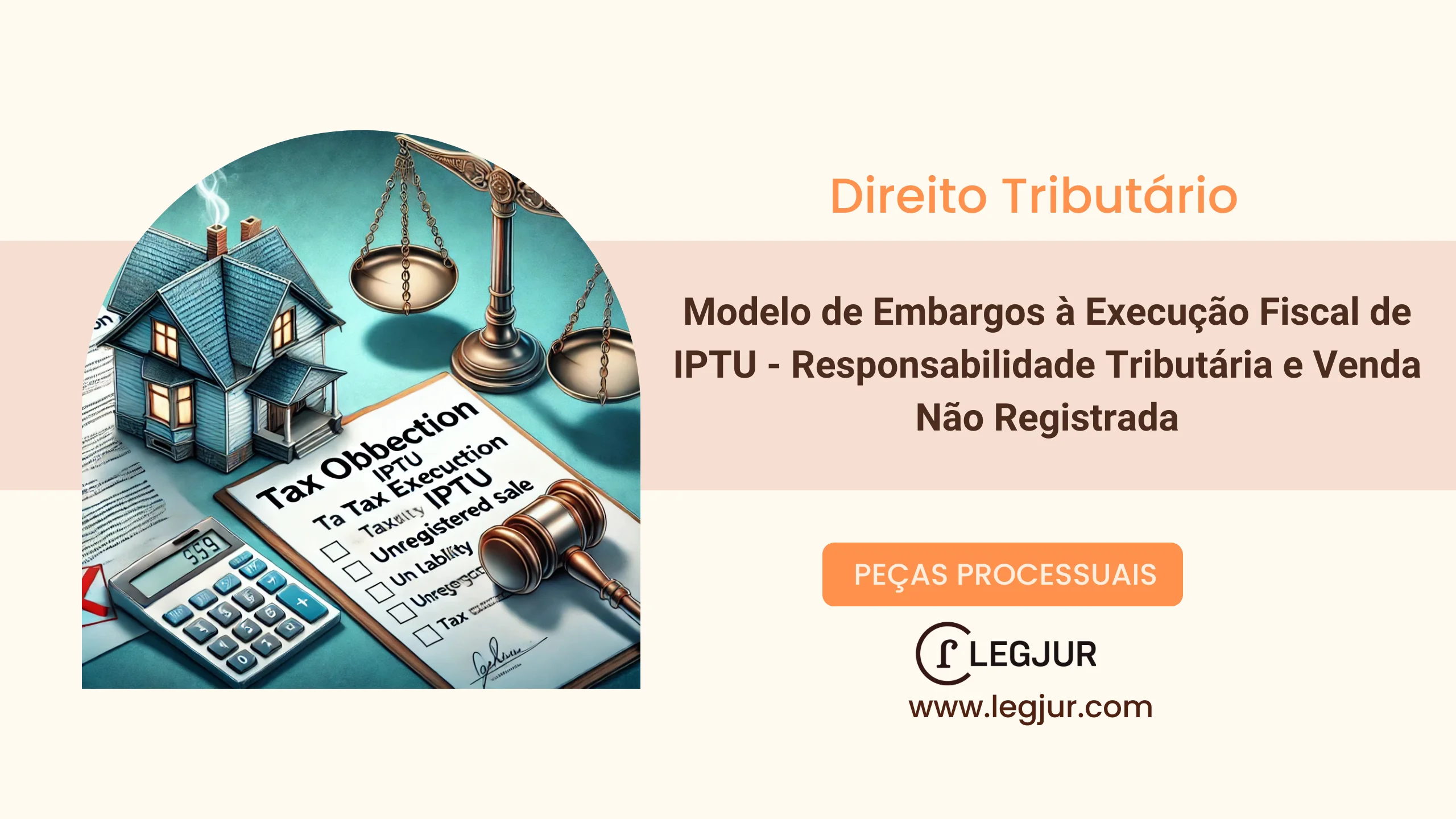 Modelo de Embargos à Execução Fiscal de IPTU - Responsabilidade Tributária e Venda Não Registrada