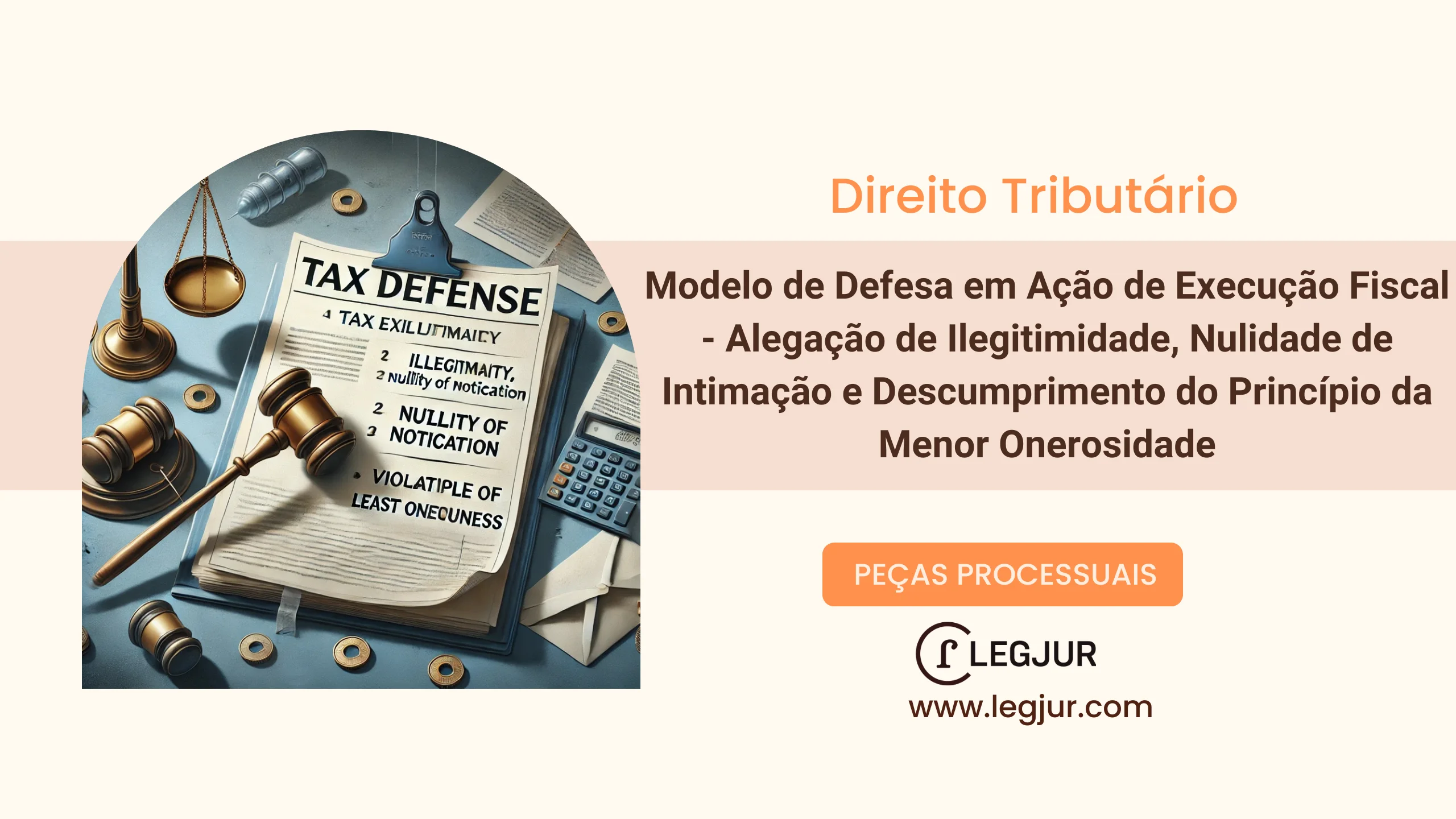 Modelo de Defesa em Ação de Execução Fiscal - Alegação de Ilegitimidade, Nulidade de Intimação e Descumprimento do Princípio da Menor Onerosidade