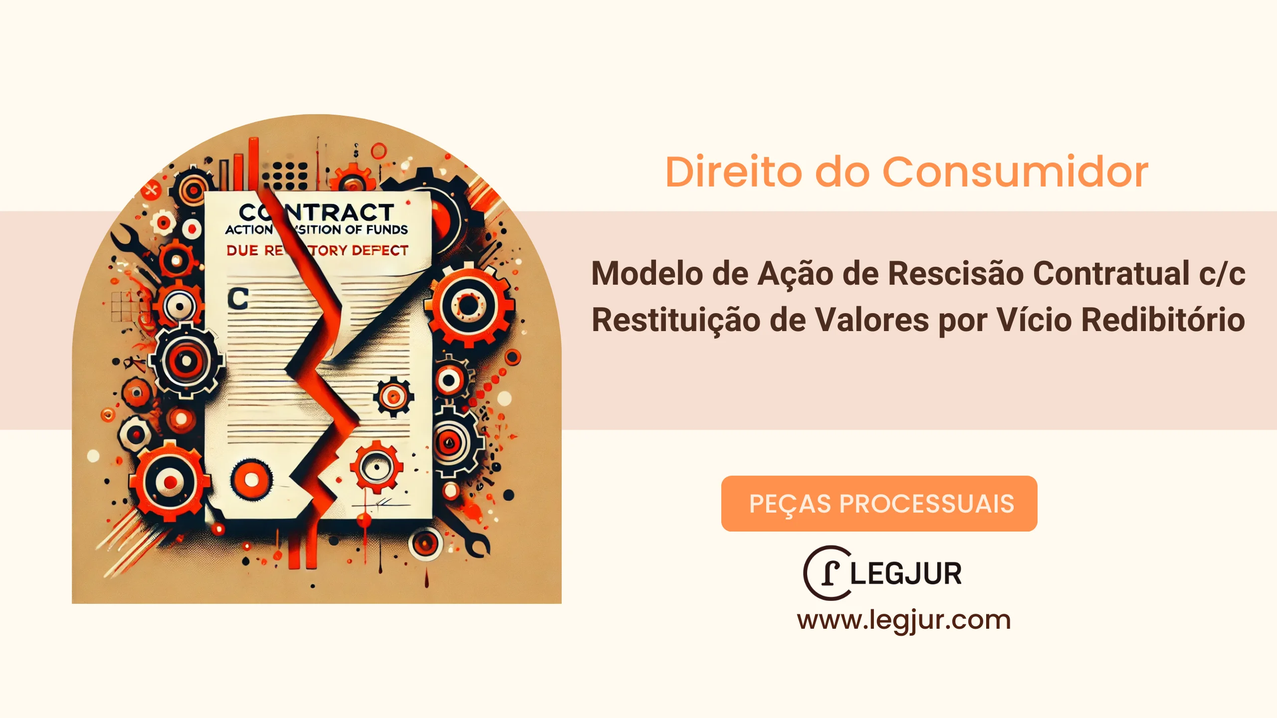 Modelo de Ação de Rescisão Contratual c/c Restituição de Valores por Vício Redibitório