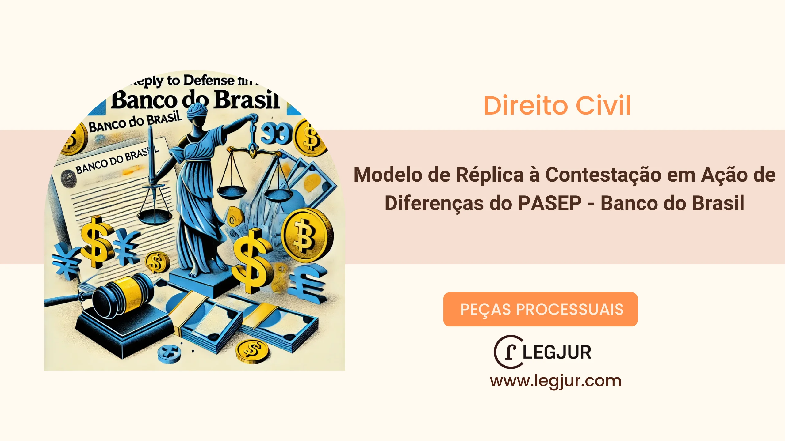 Modelo de Réplica à Contestação em Ação de Diferenças do PASEP - Banco do Brasil