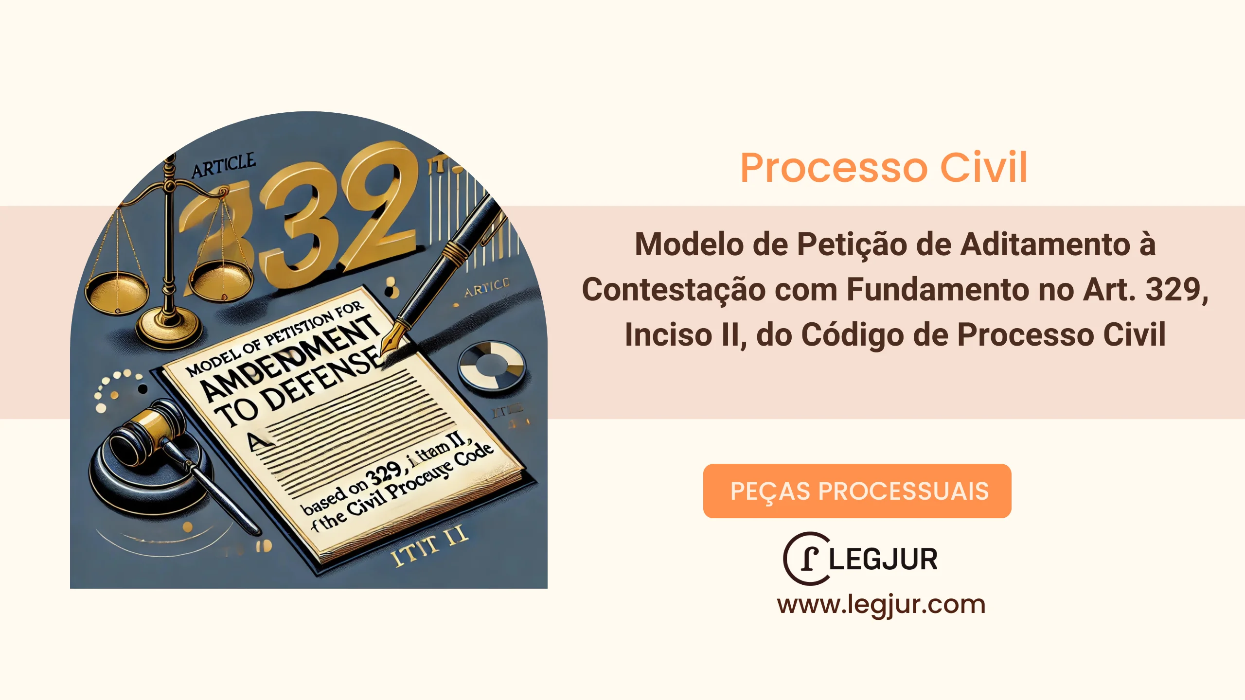 Petição de Aditamento à Contestação com Fundamento no Art. 329, Inciso II, do Código de Processo Civil