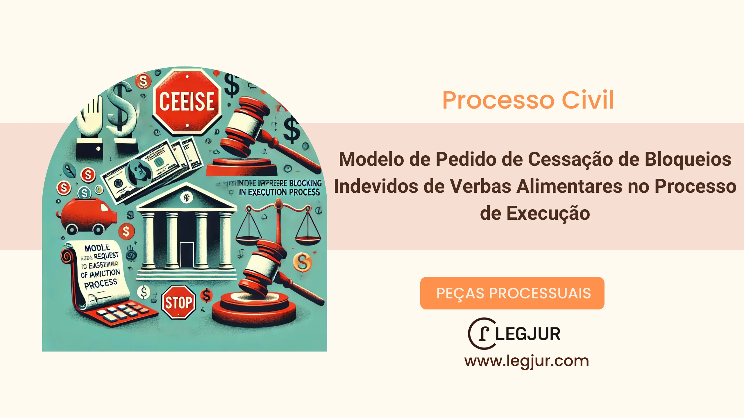 Modelo de Pedido de Cessação de Bloqueios Indevidos de Verbas Alimentares no Processo de Execução