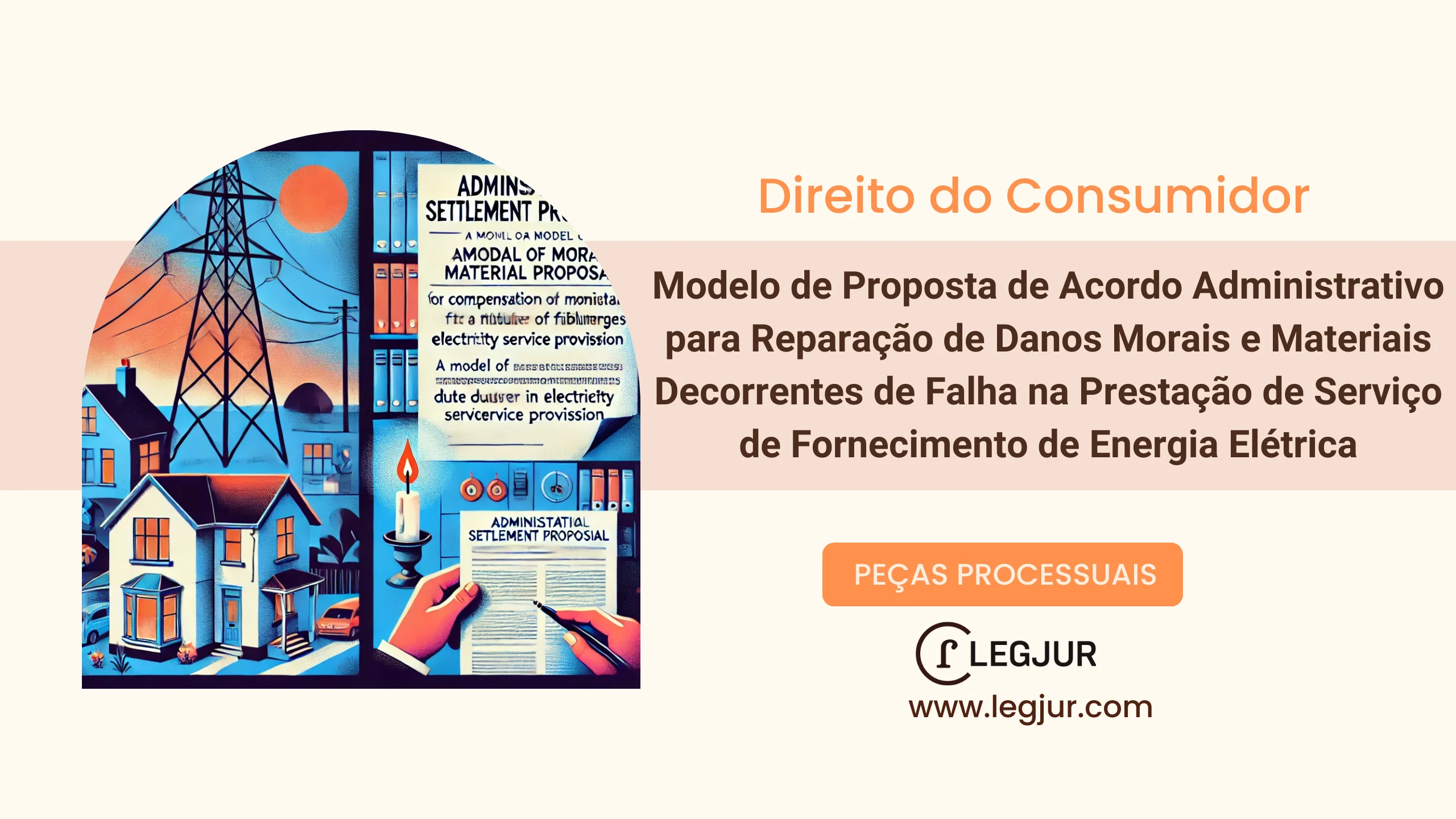 Modelo de Proposta de Acordo Administrativo para Reparação de Danos Morais e Materiais Decorrentes de Falha na Prestação de Serviço de Fornecimento de Energia Elétrica