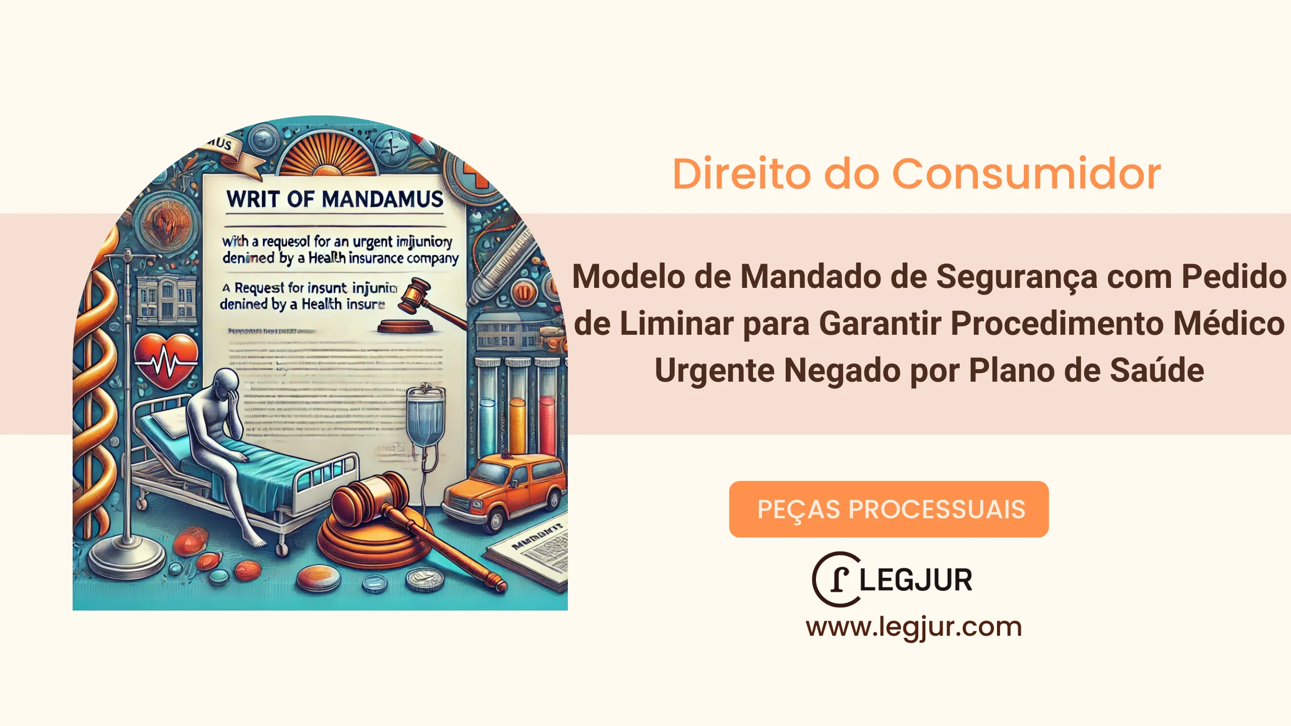 Modelo de Mandado de Segurança com Pedido de Liminar para Garantir Procedimento Médico Urgente Negado por Plano de Saúde