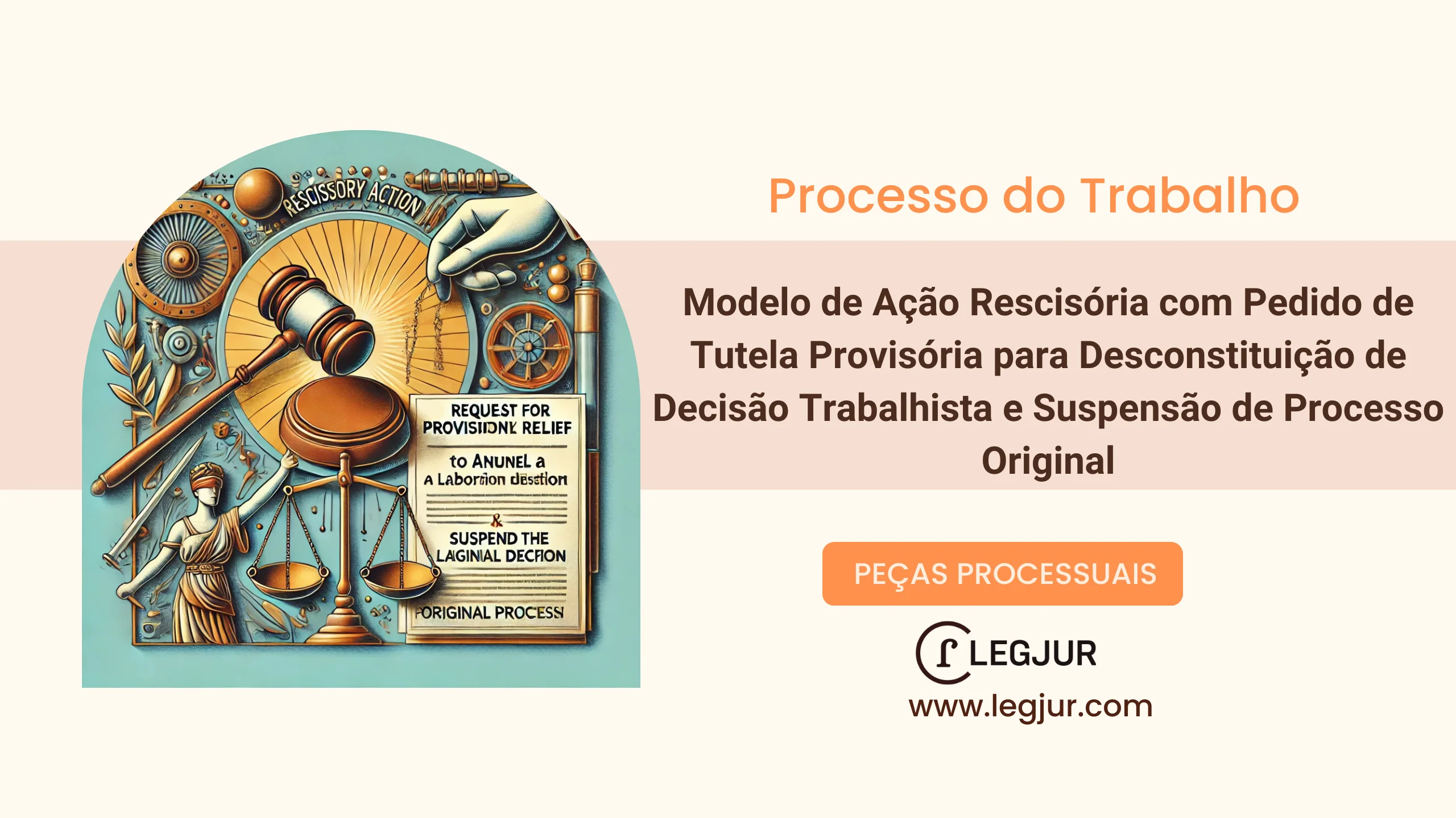 Modelo de Ação Rescisória com Pedido de Tutela Provisória para Desconstituição de Decisão Trabalhista e Suspensão de Processo Original