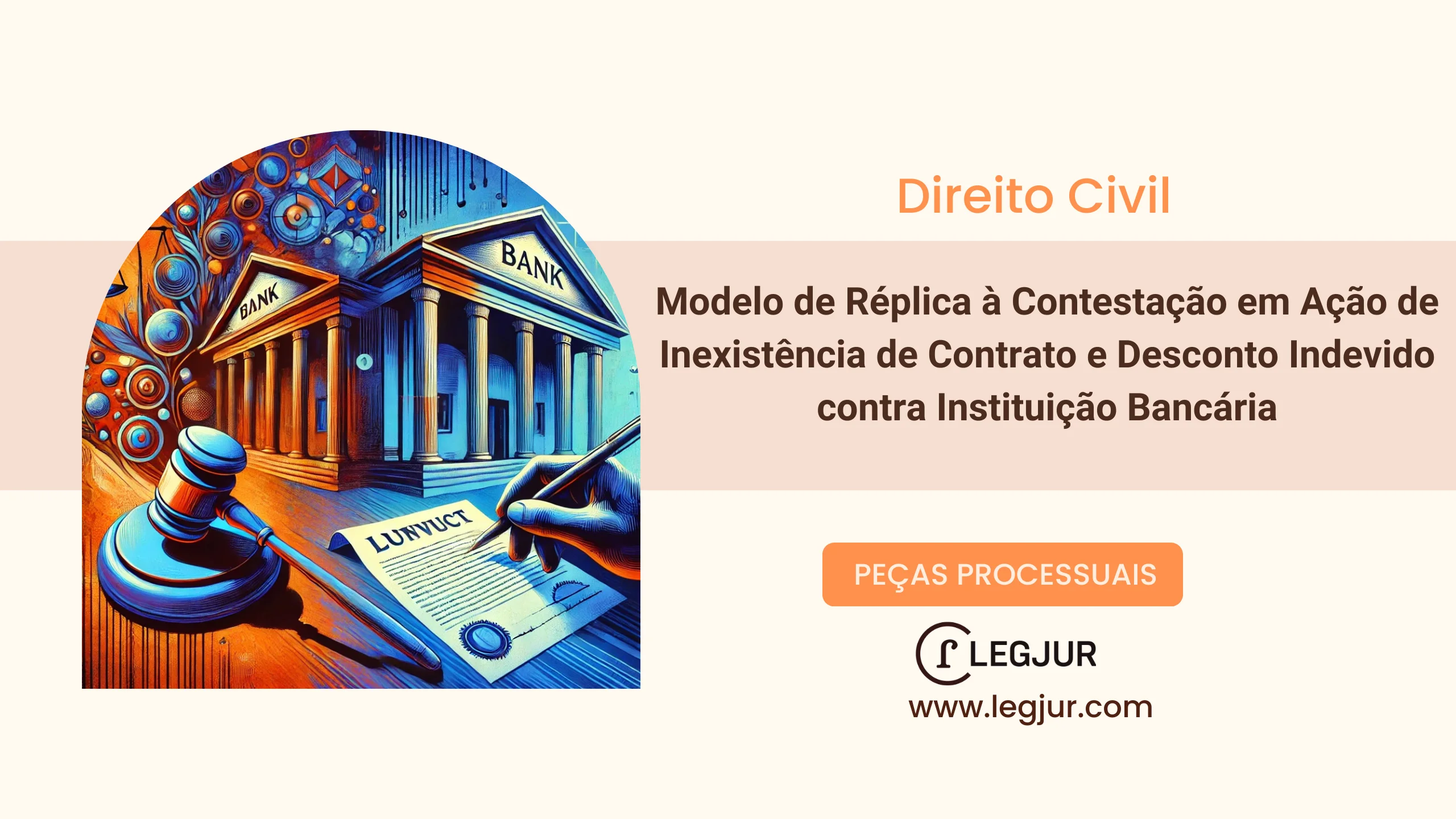 Modelo de Réplica à Contestação em Ação de Inexistência de Contrato e Desconto Indevido contra Instituição Bancária