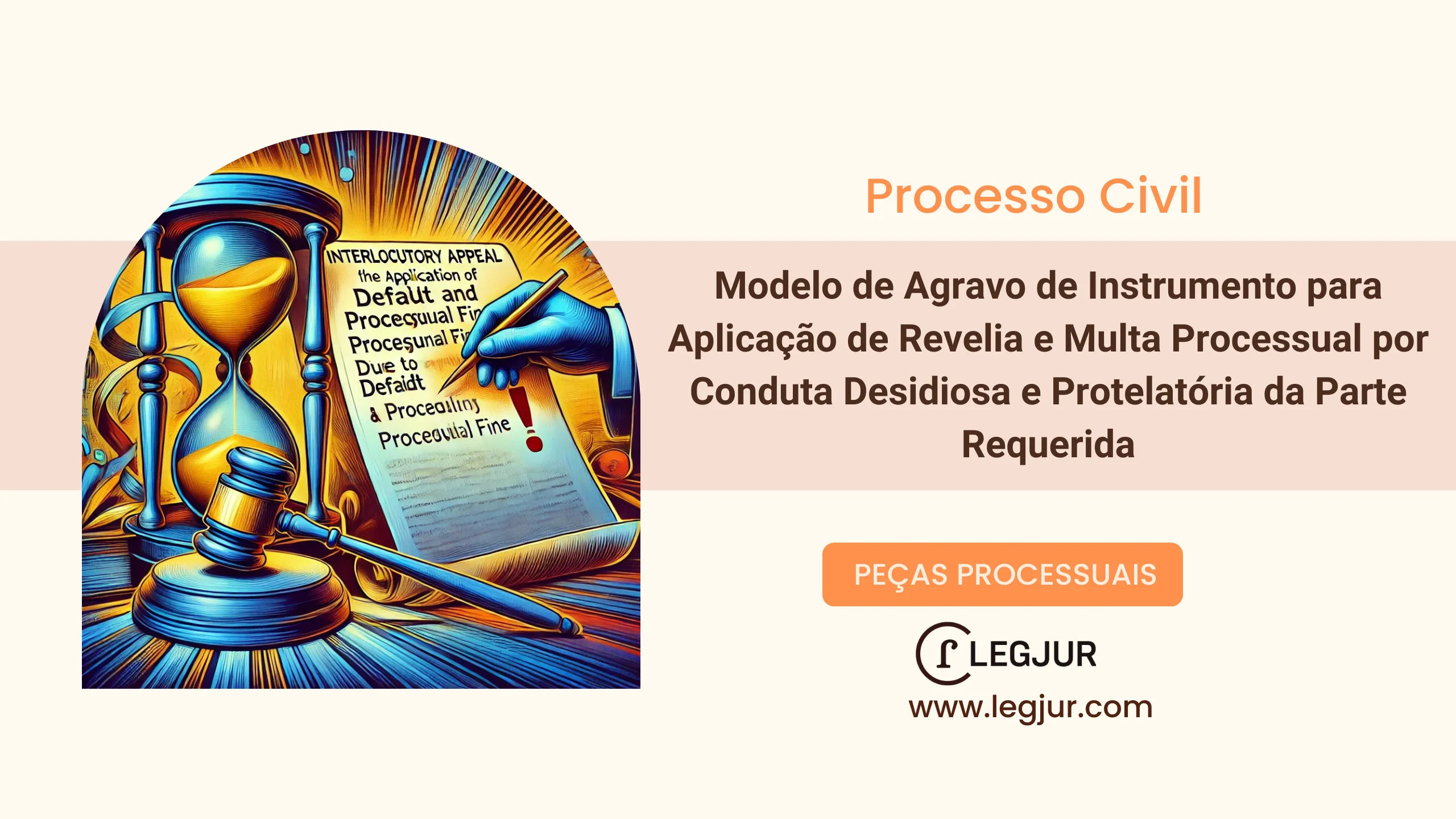 Modelo de Agravo de Instrumento para Aplicação de Revelia e Multa Processual por Conduta Desidiosa e Protelatória da Parte Requerida