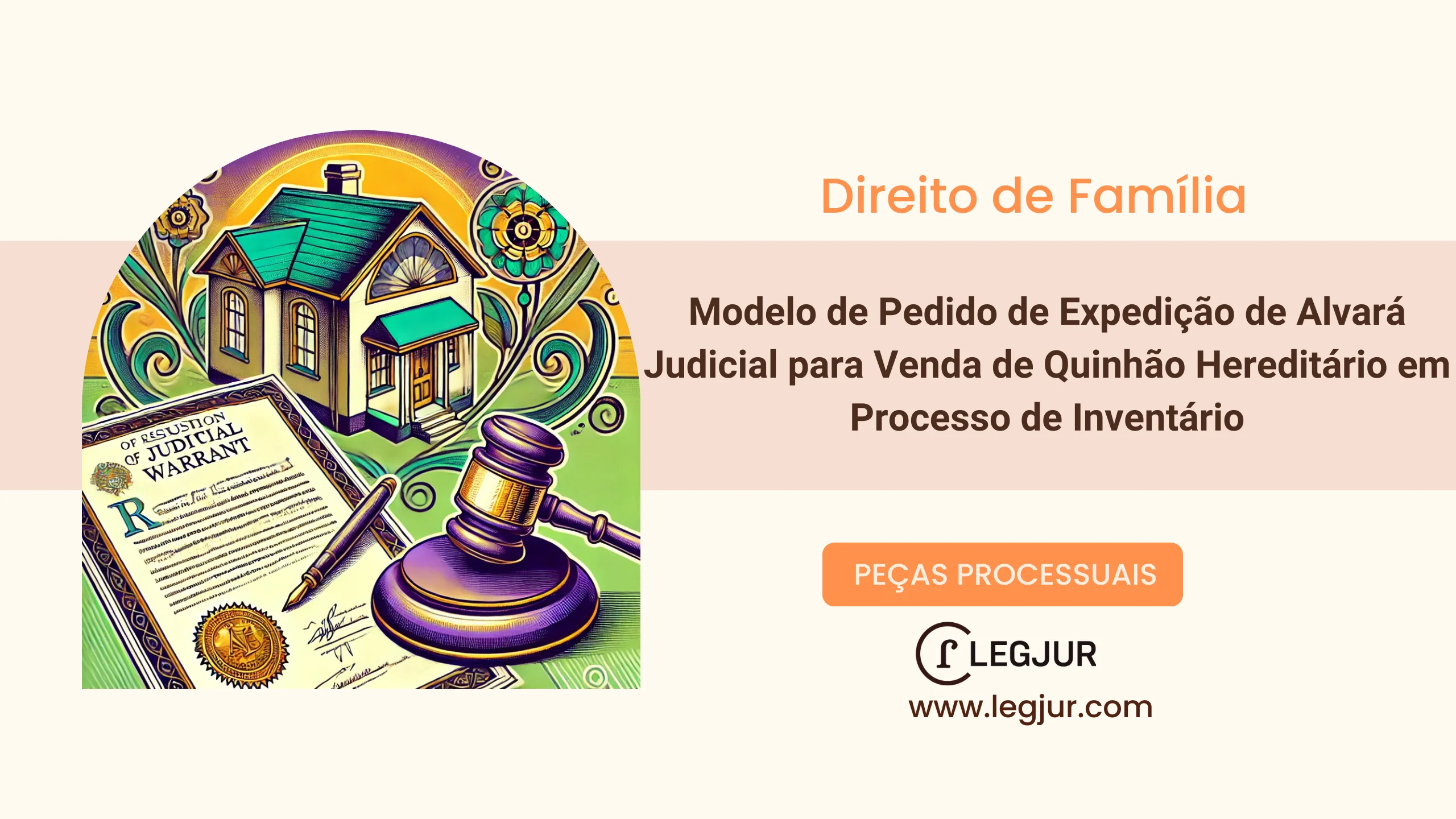 Modelo de Pedido de Expedição de Alvará Judicial para Venda de Quinhão Hereditário em Processo de Inventário