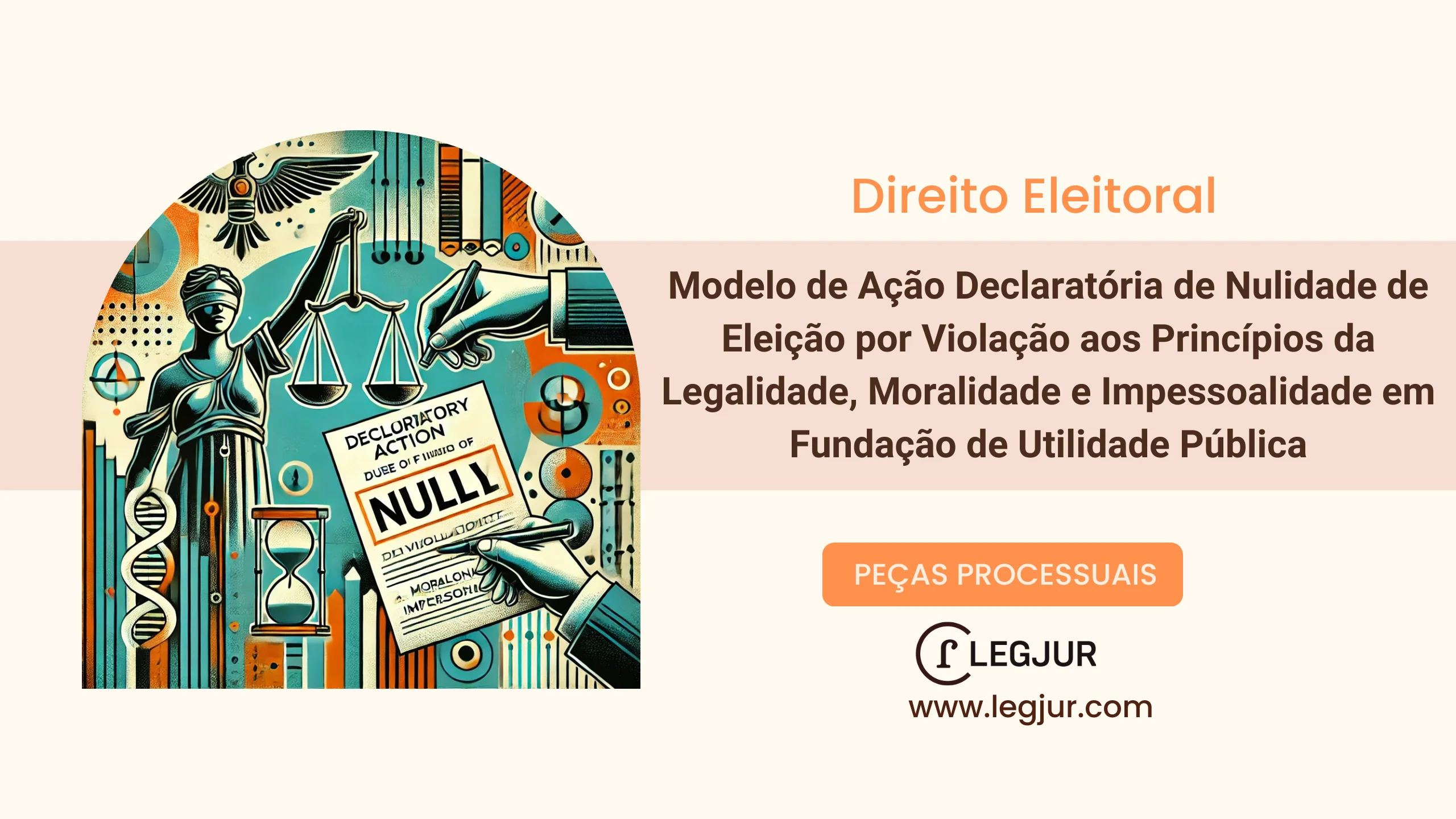 Modelo de Ação Declaratória de Nulidade de Eleição por Violação aos Princípios da Legalidade, Moralidade e Impessoalidade em Fundação de Utilidade Pública