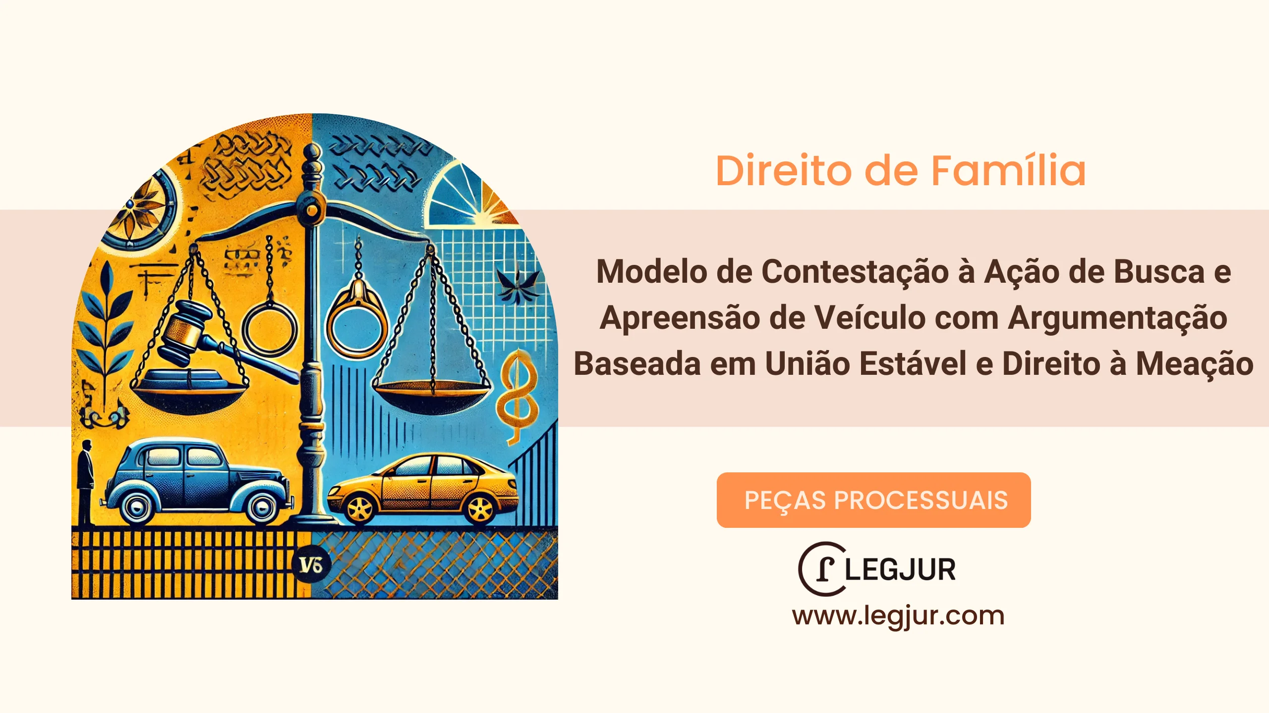 Modelo de Contestação à Ação de Busca e Apreensão de Veículo com Argumentação Baseada em União Estável e Direito à Meação