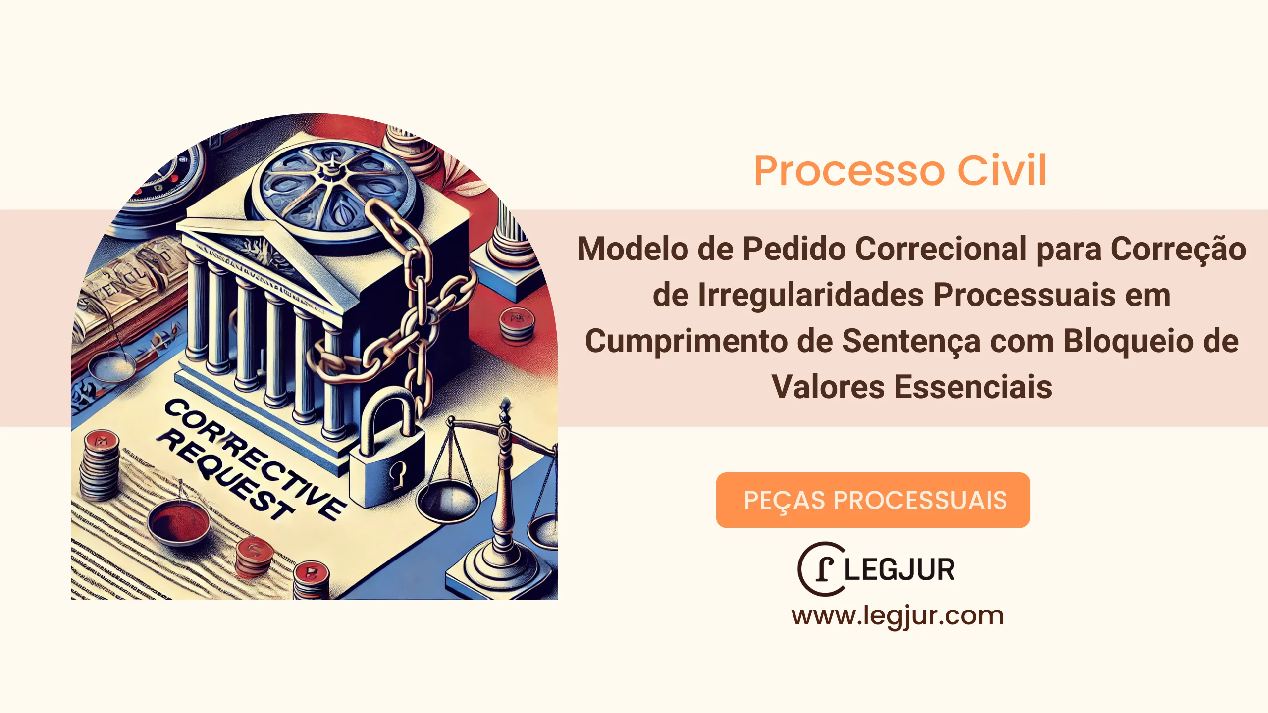 Modelo de Pedido Correcional para Correção de Irregularidades Processuais em Cumprimento de Sentença com Bloqueio de Valores Essenciais