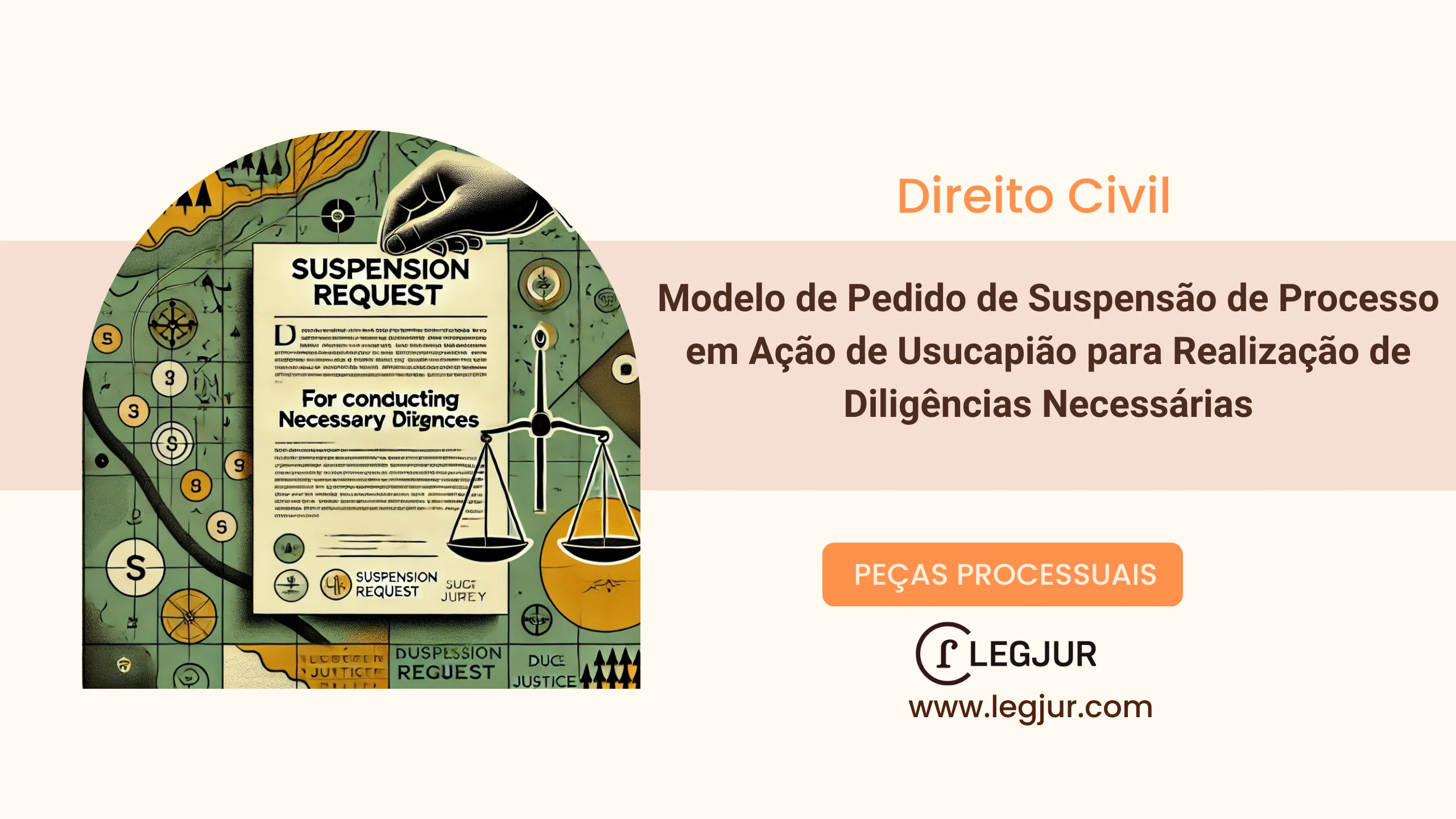 Modelo de Pedido de Suspensão de Processo em Ação de Usucapião para Realização de Diligências Necessárias