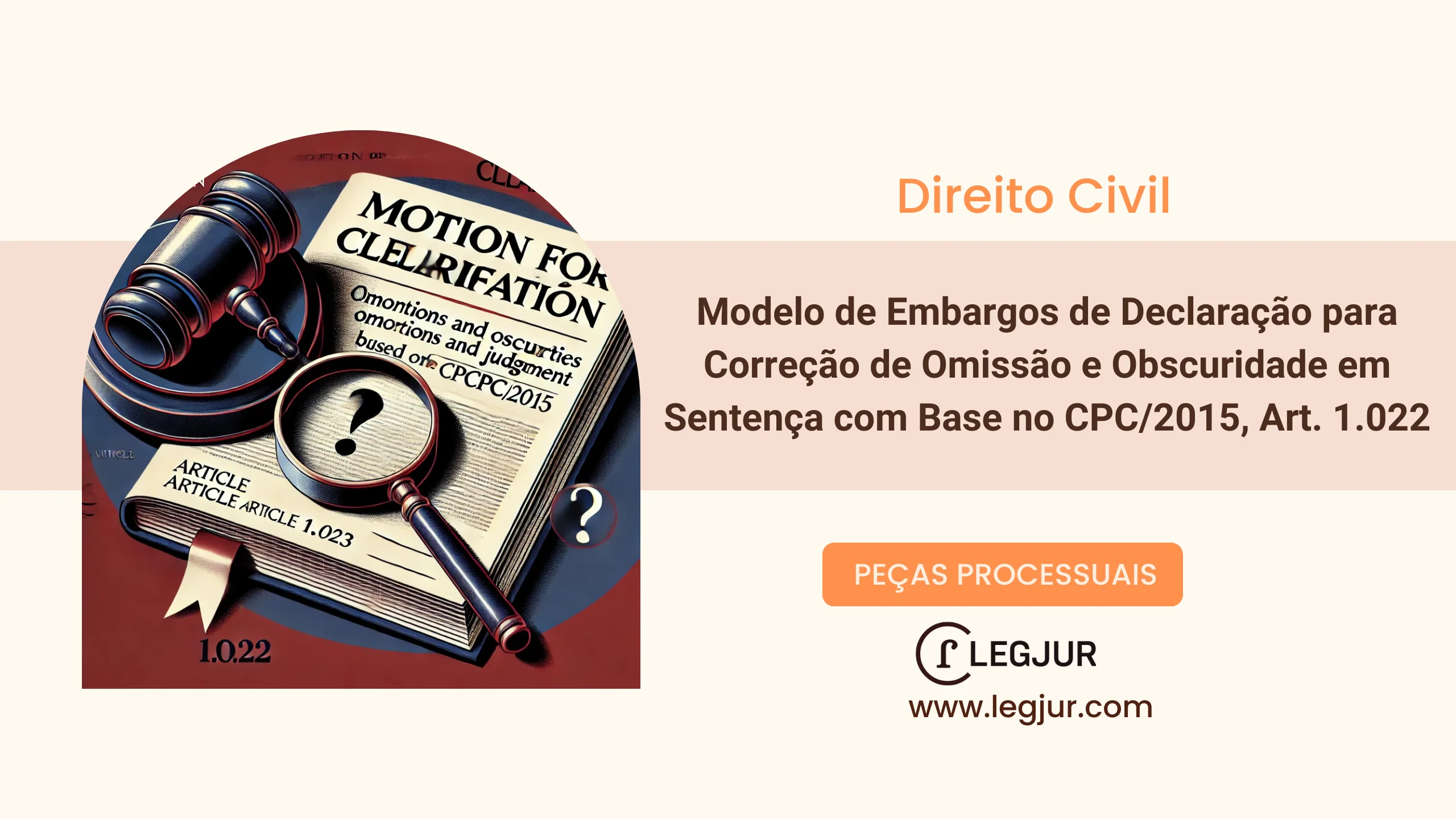 Modelo de Embargos de Declaração para Correção de Omissão e Obscuridade em Sentença com Base no CPC/2015, Art. 1.022