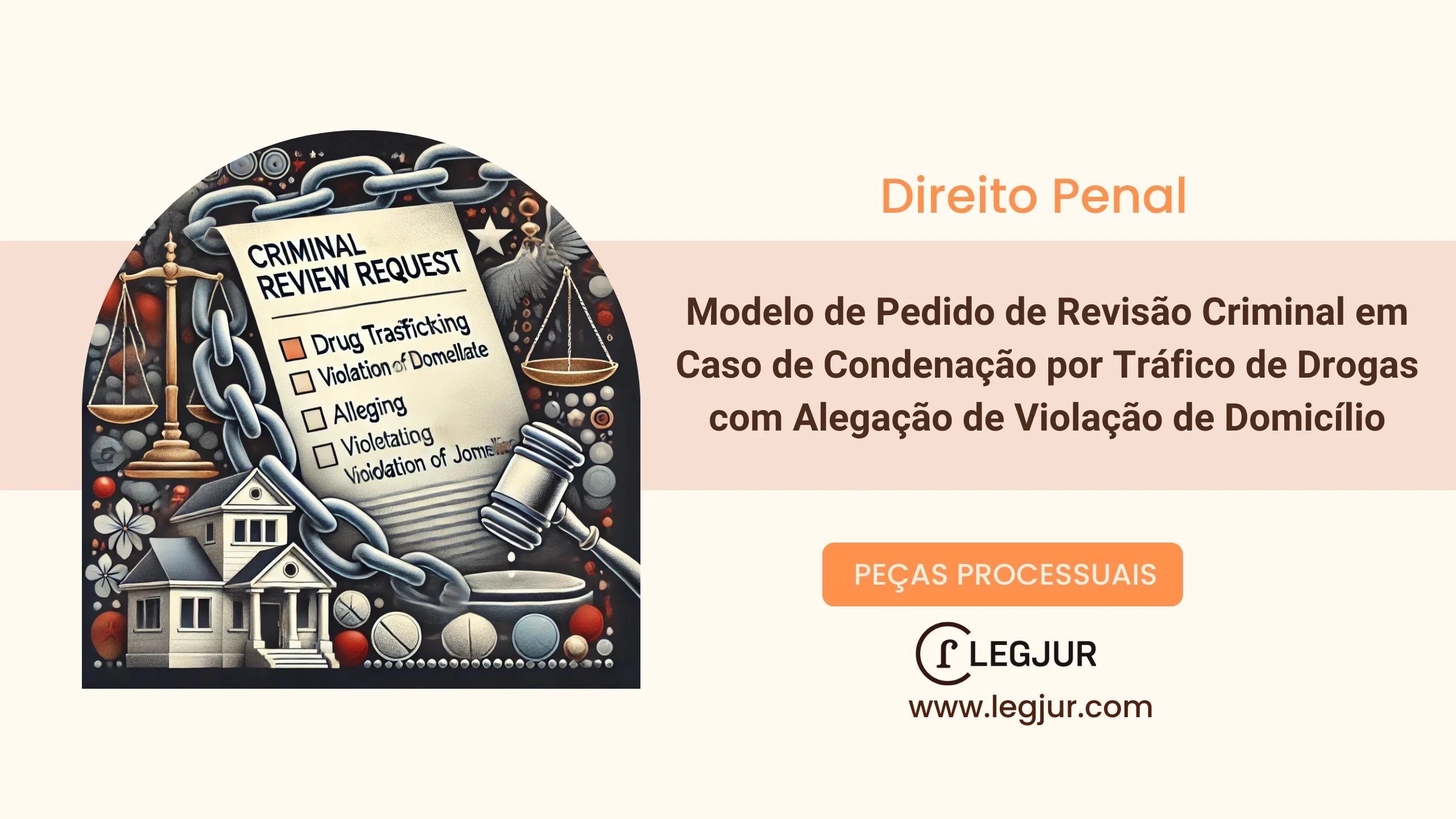 Modelo de Pedido de Revisão Criminal em Caso de Condenação por Tráfico de Drogas com Alegação de Violação de Domicílio