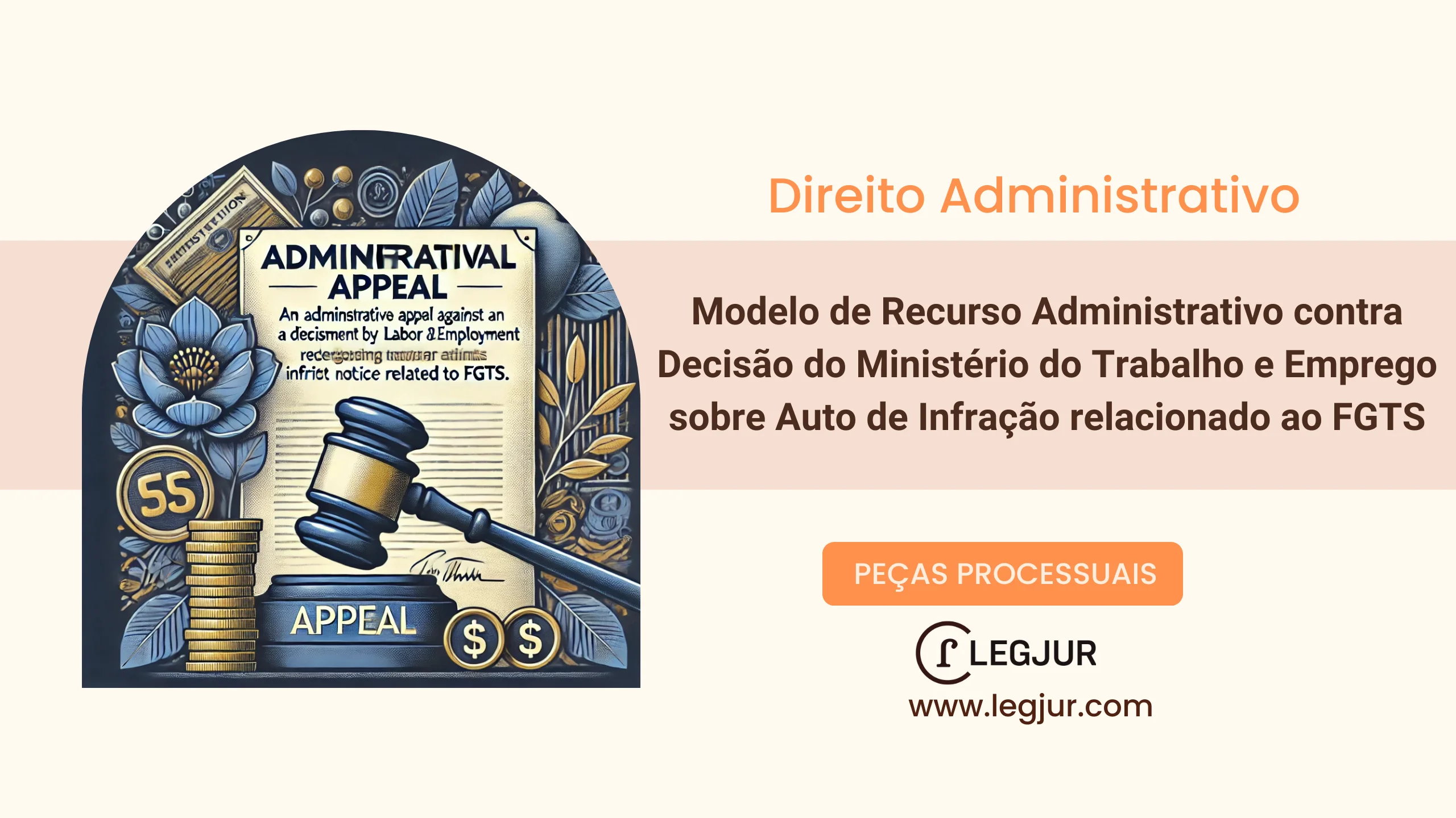 Modelo de Recurso Administrativo contra Decisão do Ministério do Trabalho e Emprego sobre Auto de Infração relacionado ao FGTS