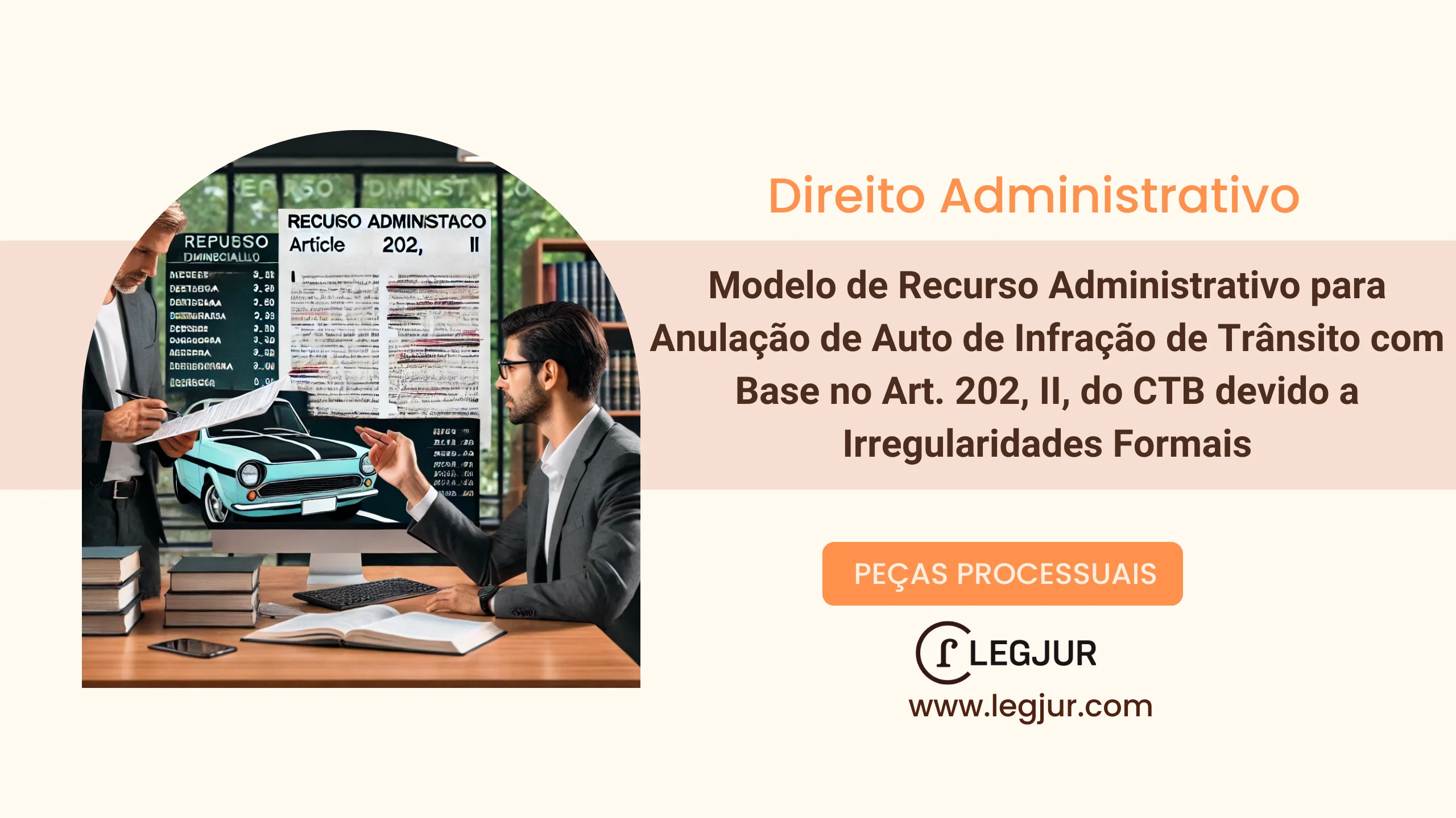 Modelo de Recurso Administrativo para Anulação de Auto de Infração de Trânsito com Base no Art. 202, II, do CTB devido a Irregularidades Formais