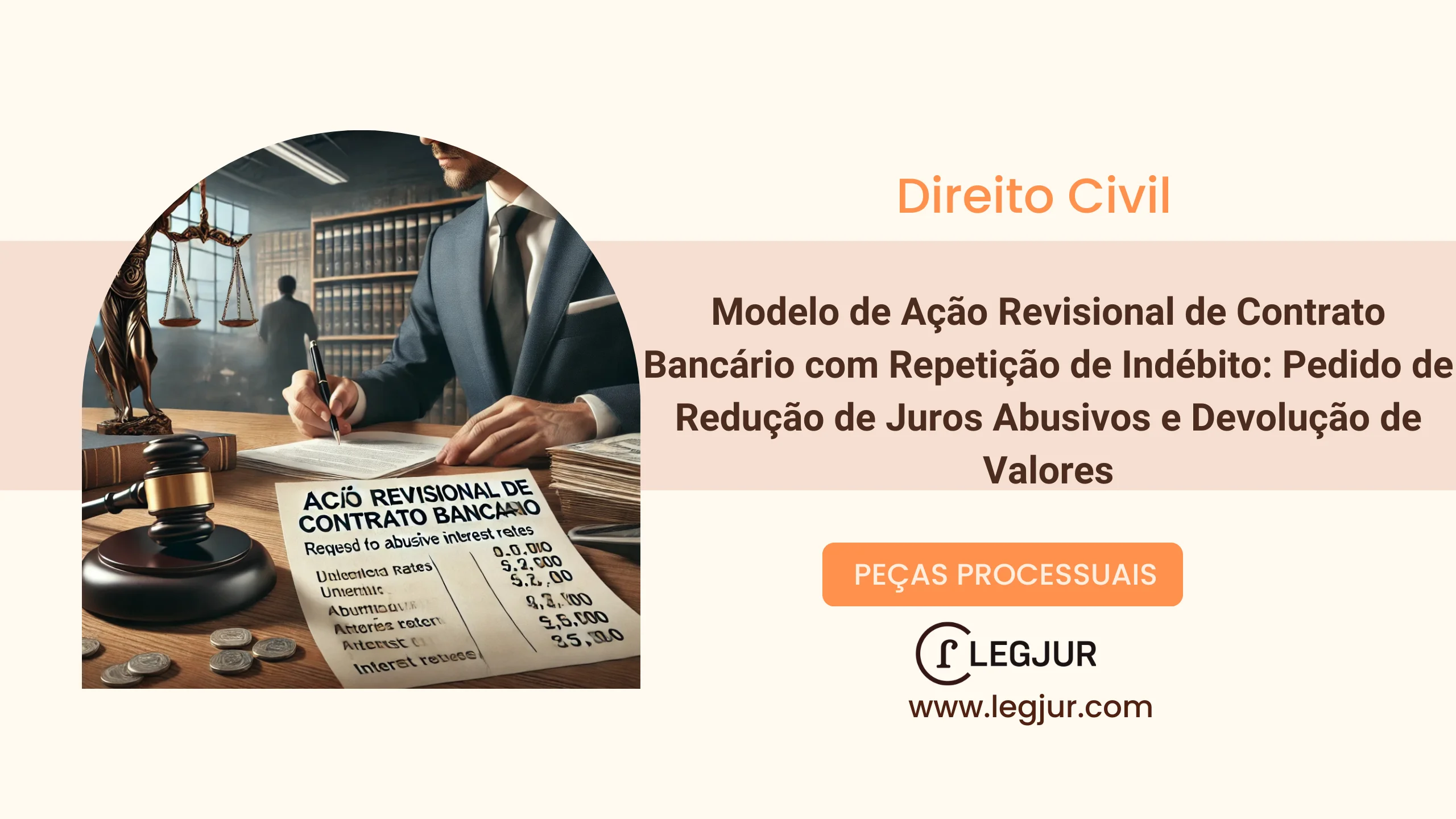 Modelo de Ação Revisional de Contrato Bancário com Repetição de Indébito: Pedido de Redução de Juros Abusivos e Devolução de Valores