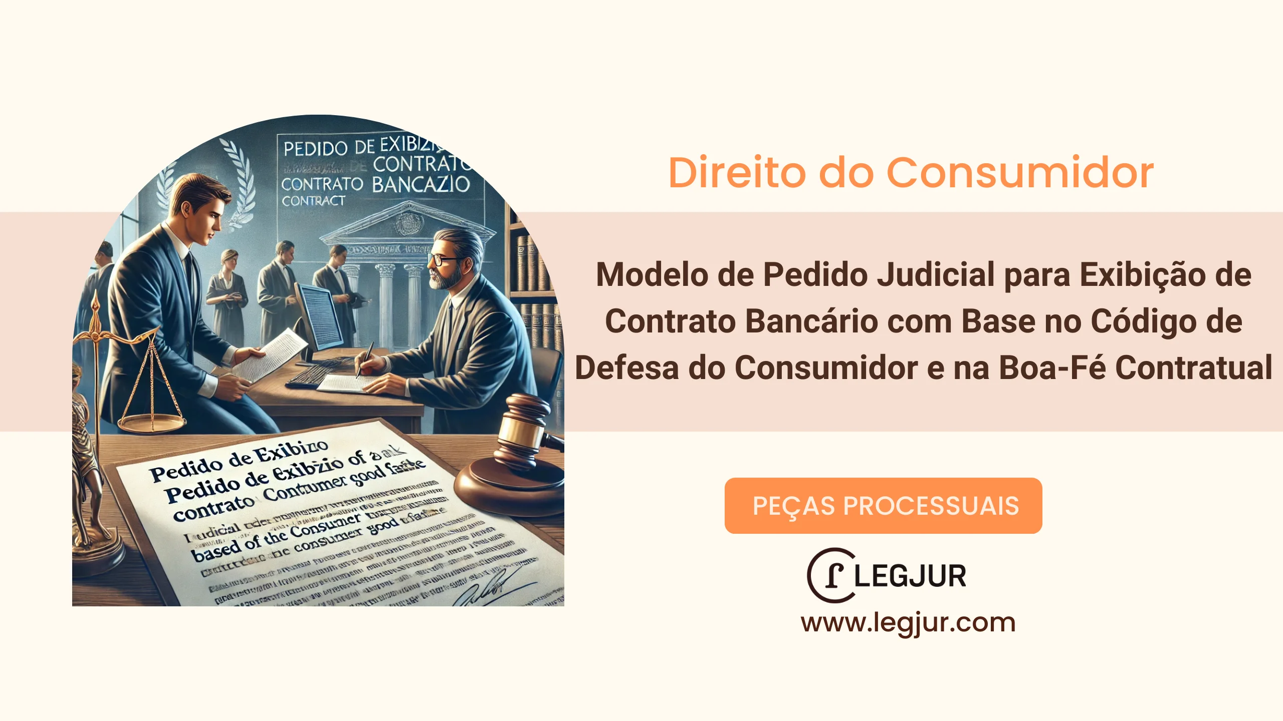 Modelo de Pedido Judicial para Exibição de Contrato Bancário com Base no Código de Defesa do Consumidor e na Boa-Fé Contratual