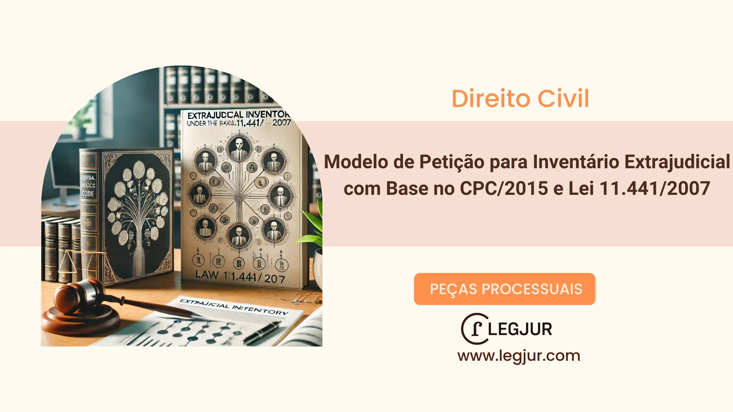 Modelo de Petição para Inventário Extrajudicial com Base no CPC/2015 e Lei 11.441/2007