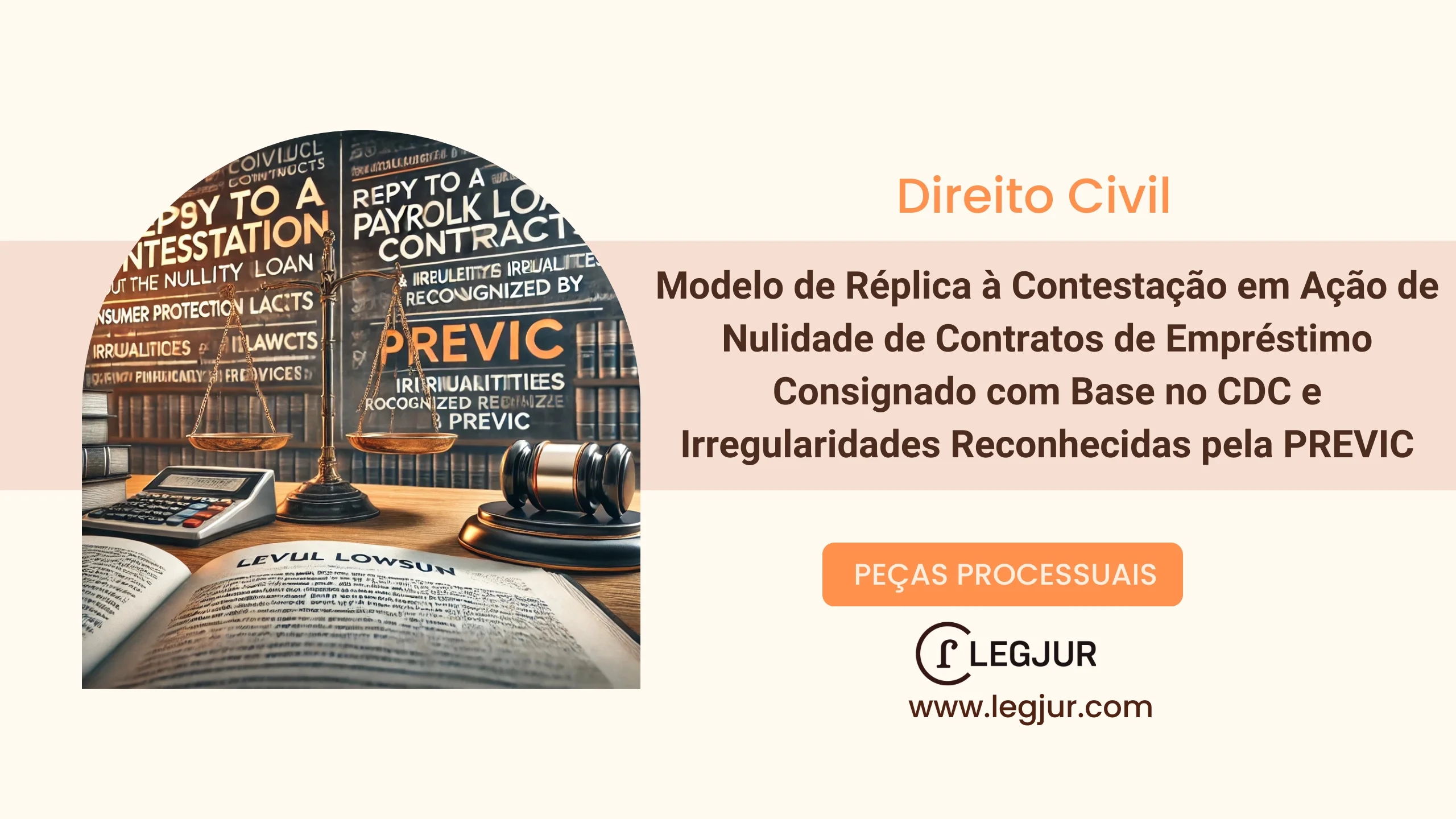 Modelo de Réplica à Contestação em Ação de Nulidade de Contratos de Empréstimo Consignado com Base no CDC e Irregularidades Reconhecidas pela PREVIC