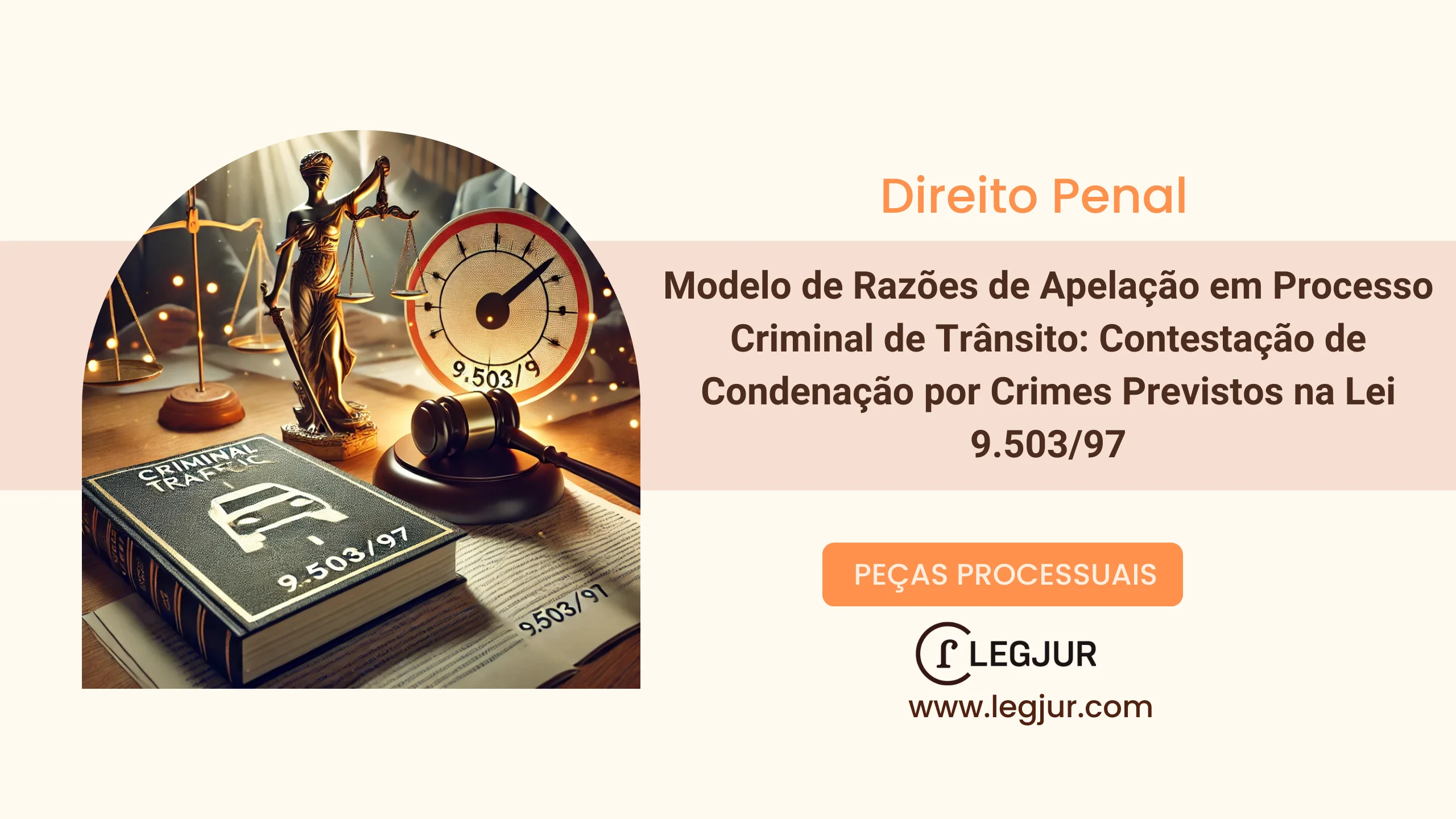 Modelo de Razões de Apelação em Processo Criminal de Trânsito: Contestação de Condenação por Crimes Previstos na Lei 9.503/97