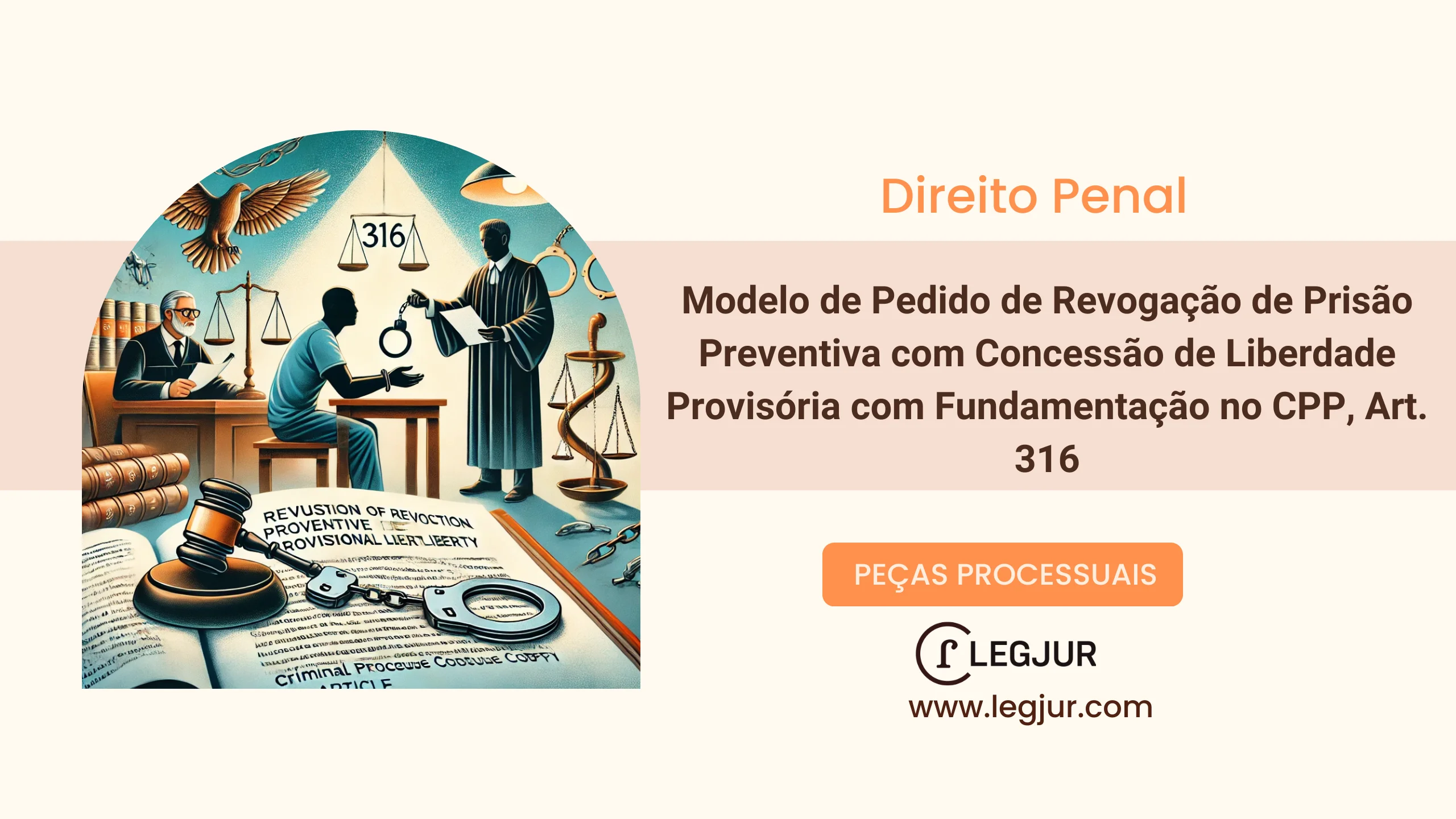 Modelo de Pedido de Revogação de Prisão Preventiva com Concessão de Liberdade Provisória com Fundamentação no CPP, Art. 316