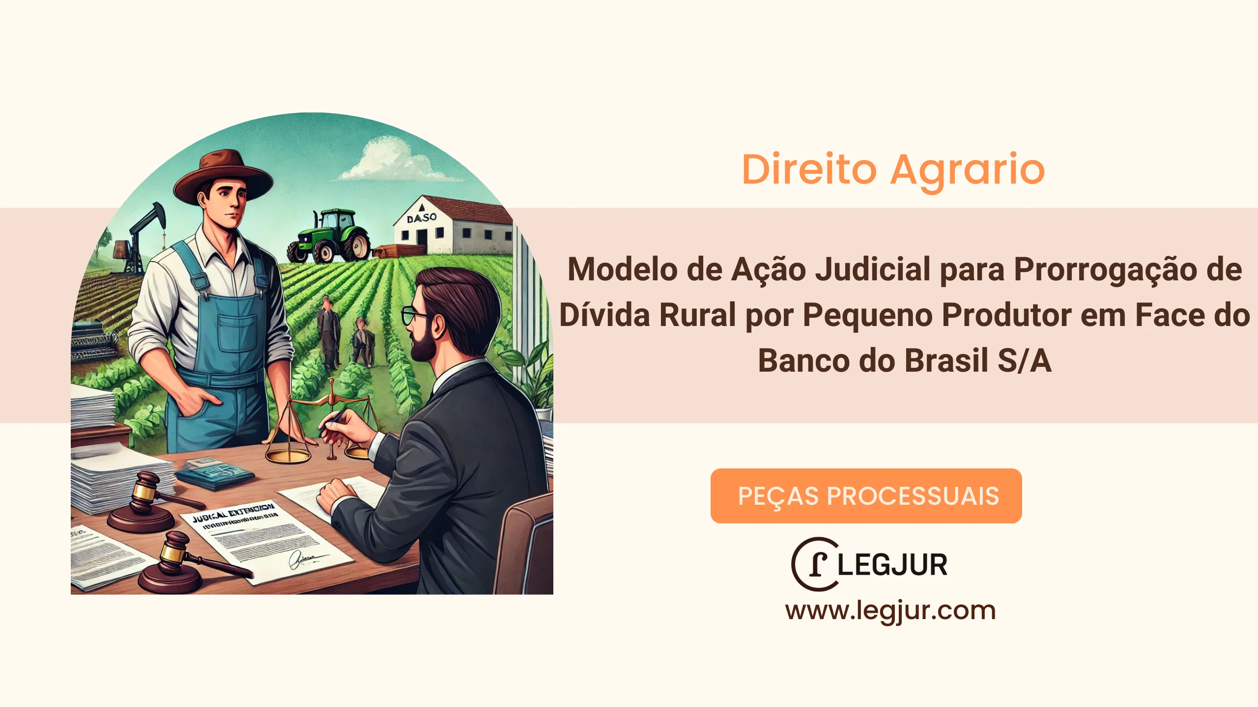 Modelo de Ação Judicial para Prorrogação de Dívida Rural por Pequeno Produtor em Face do Banco do Brasil S/A