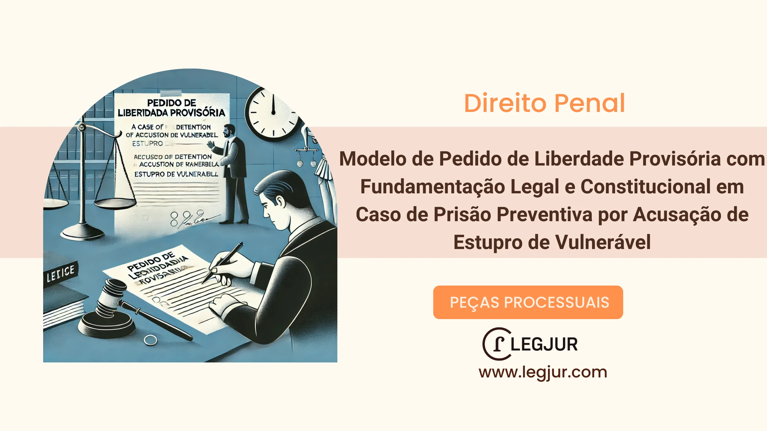 Modelo de Pedido de Liberdade Provisória com Fundamentação Legal e Constitucional em Caso de Prisão Preventiva por Acusação de Estupro de Vulnerável