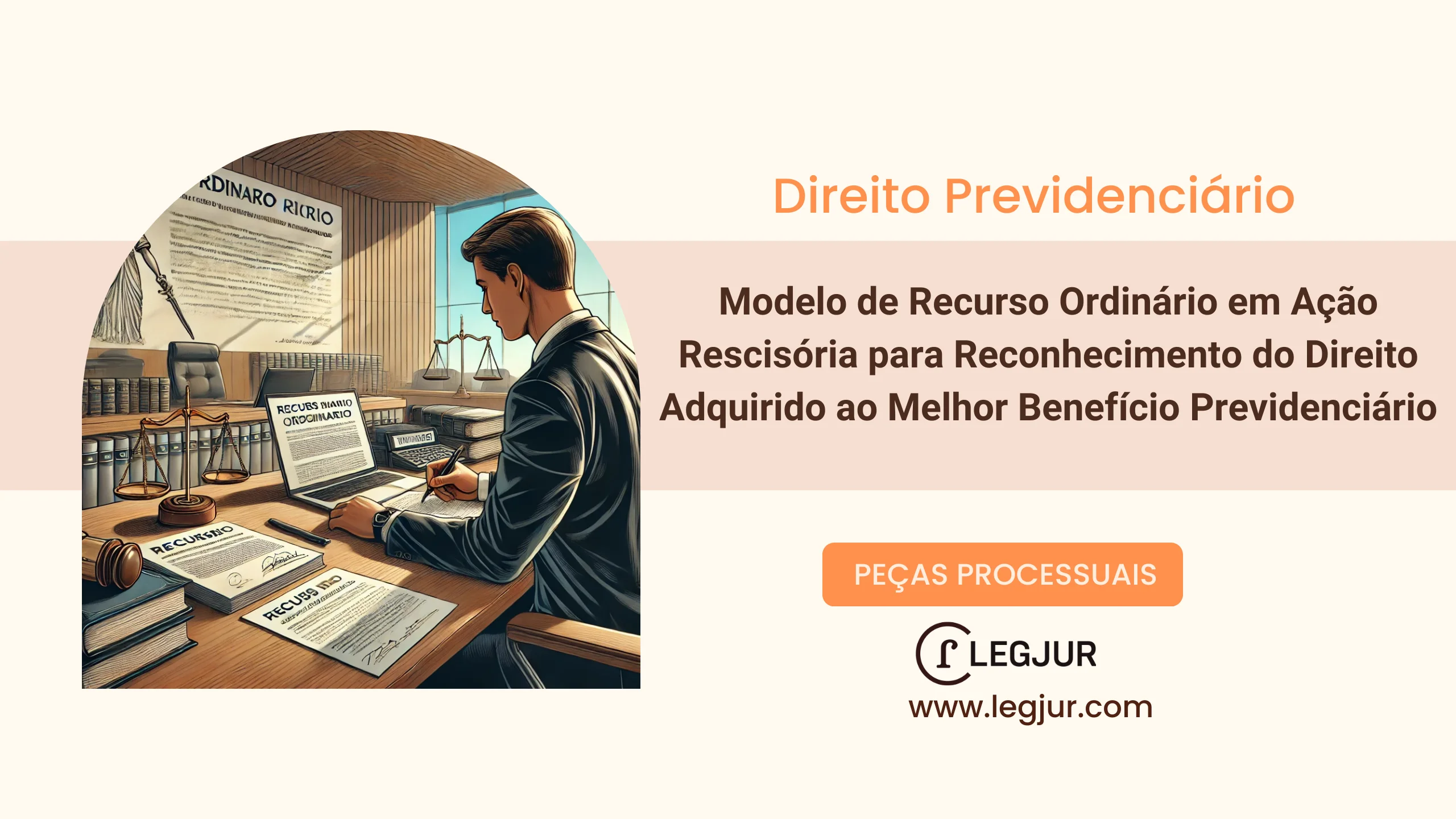 Modelo de Recurso Ordinário em Ação Rescisória para Reconhecimento do Direito Adquirido ao Melhor Benefício Previdenciário