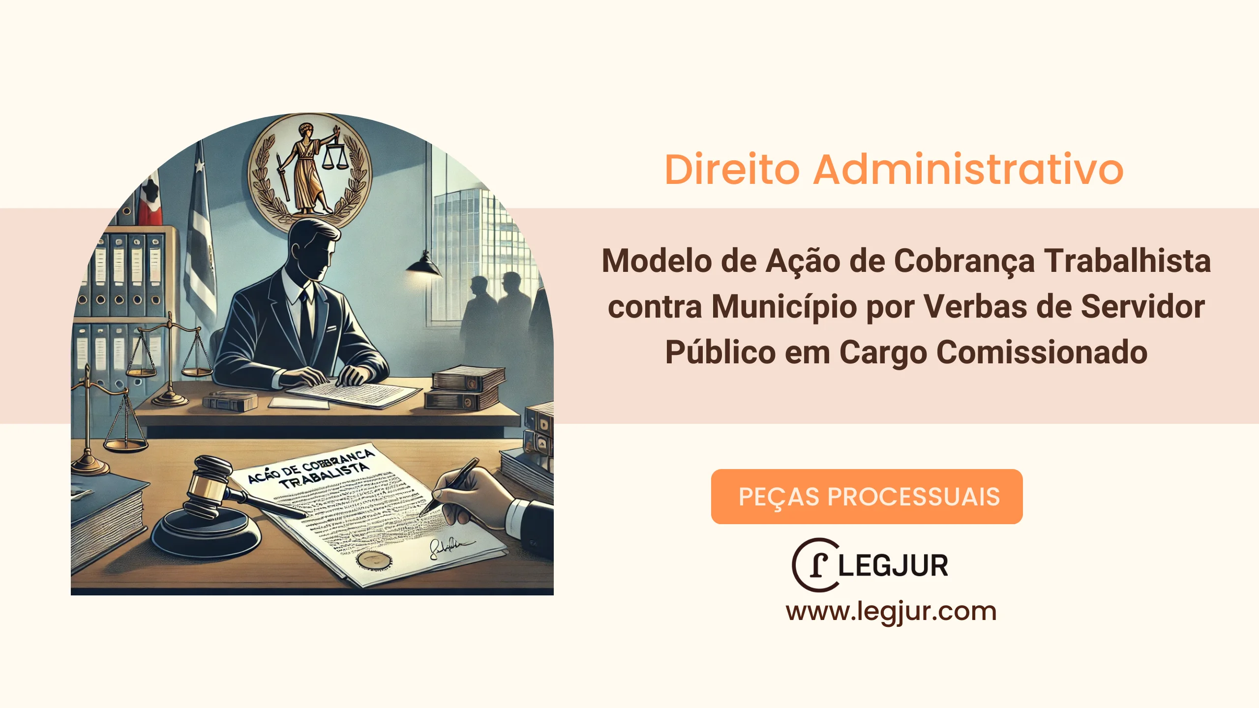 Modelo de Ação de Cobrança Trabalhista contra Município por Verbas de Servidor Público em Cargo Comissionado