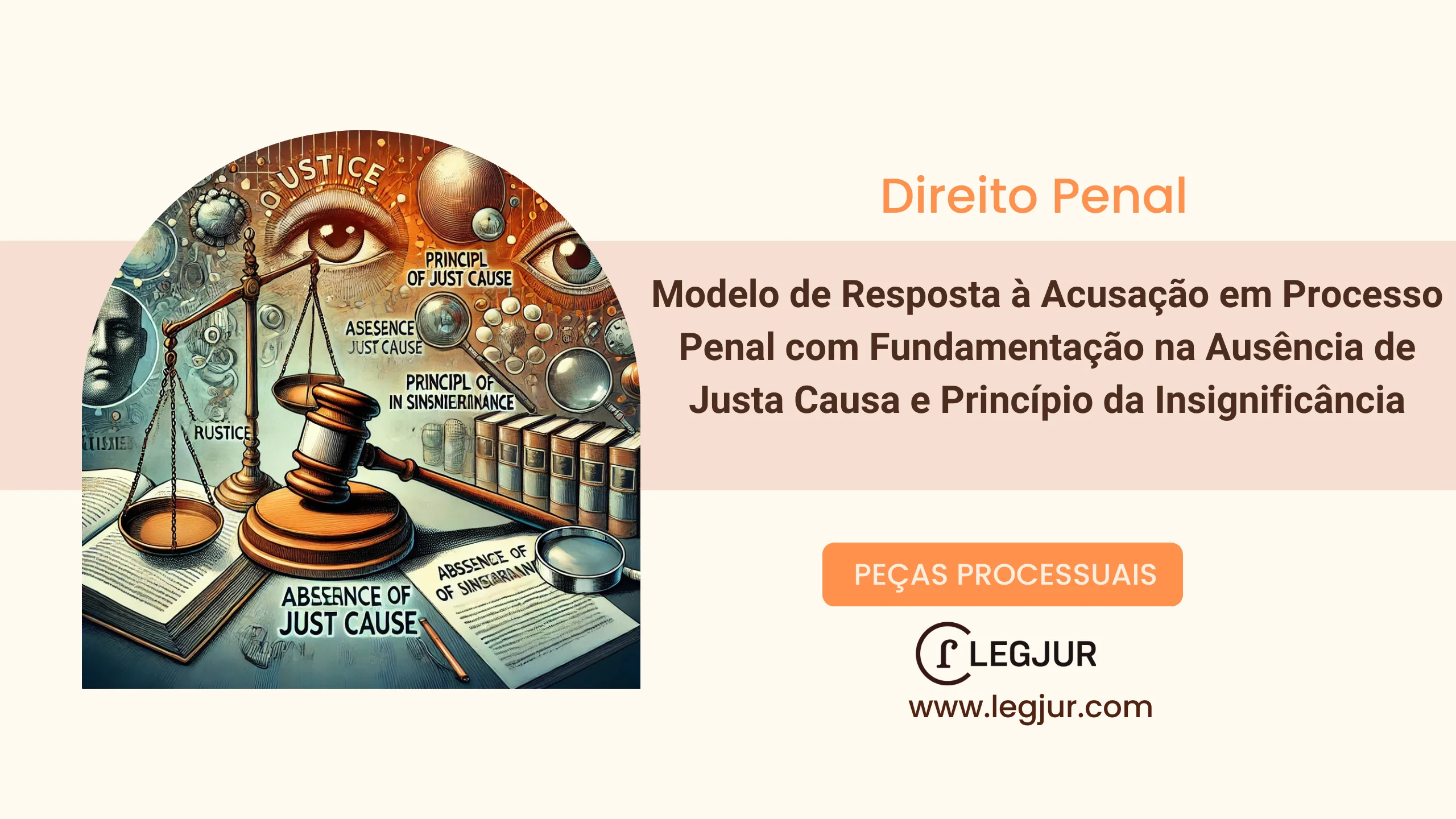 Modelo de Resposta à Acusação em Processo Penal com Fundamentação na Ausência de Justa Causa e Princípio da Insignificância